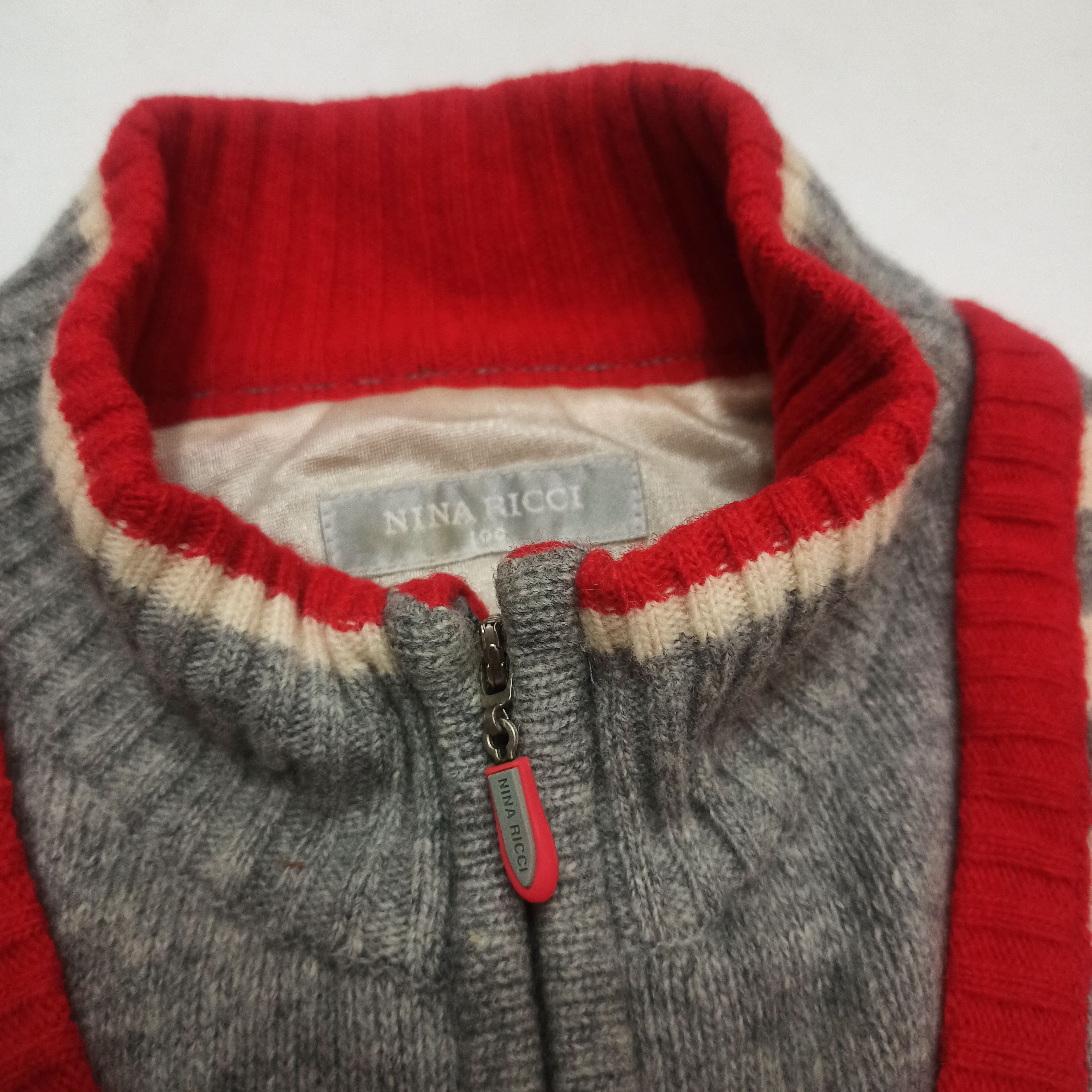 Vintage Y2K Nina Ricci Knitwear Half Zip Sweatshirt Sweater