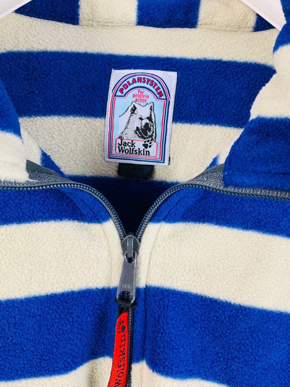 Jack Wolfskin Jack Wolfskins fleece striped blue white L Size US L / EU 52-54 / 3 - 8 Thumbnail
