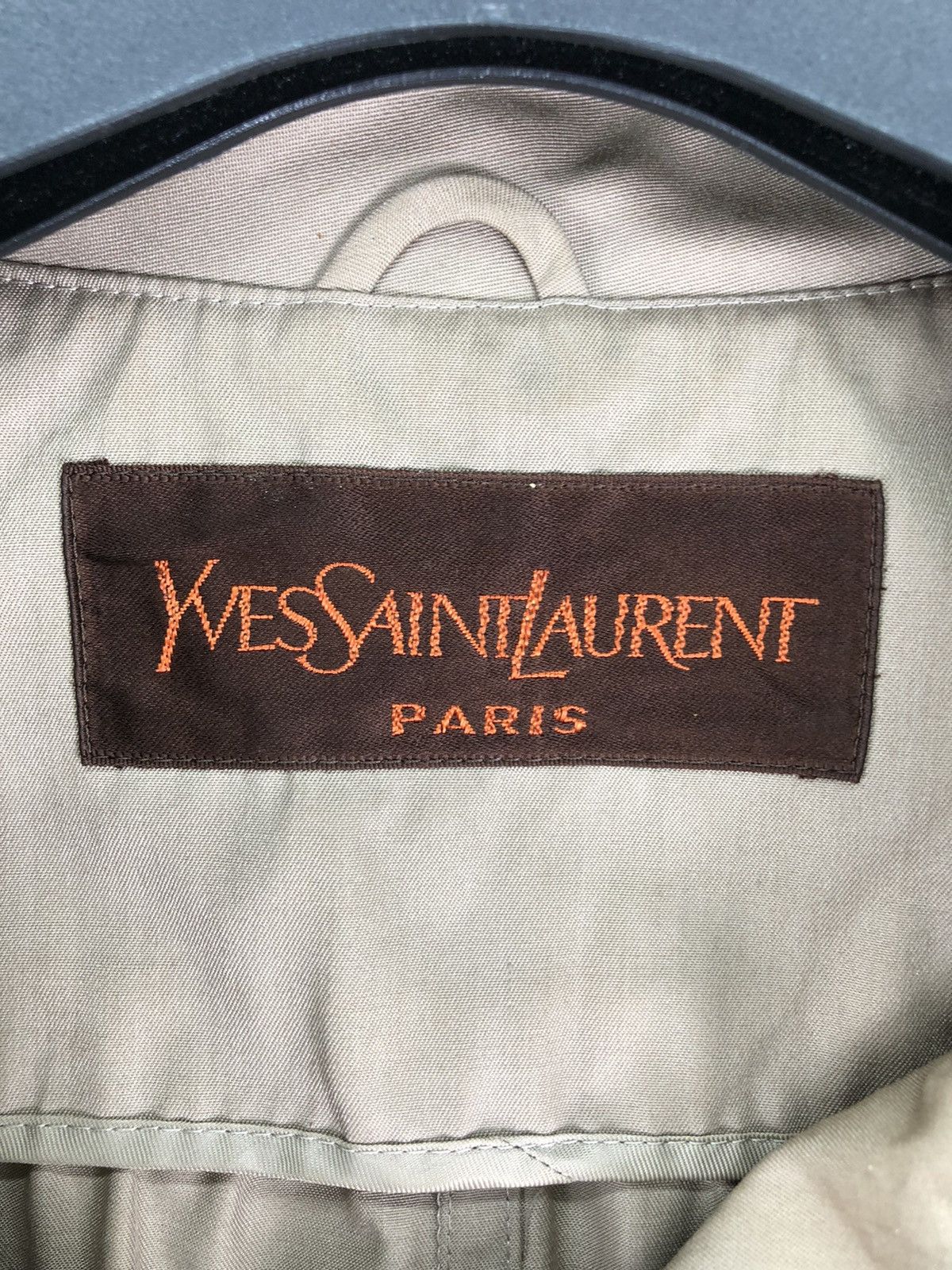 Yves Saint Laurent Vintage 90's Yves Saint Laurent Paris Trench Long Jacket Size M / US 6-8 / IT 42-44 - 14 Thumbnail