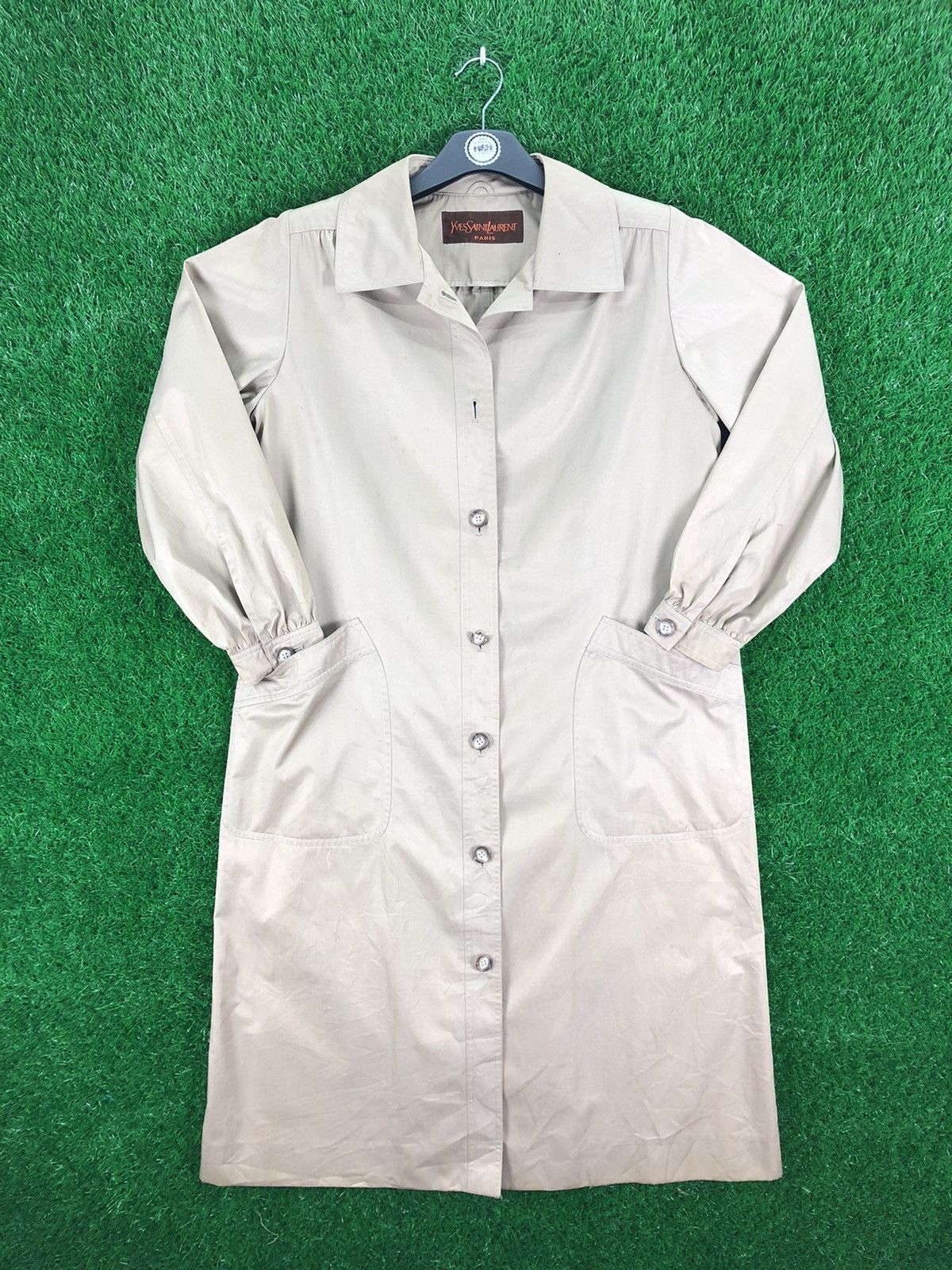 Yves Saint Laurent Vintage 90's Yves Saint Laurent Paris Trench Long Jacket Size M / US 6-8 / IT 42-44 - 1 Thumbnail