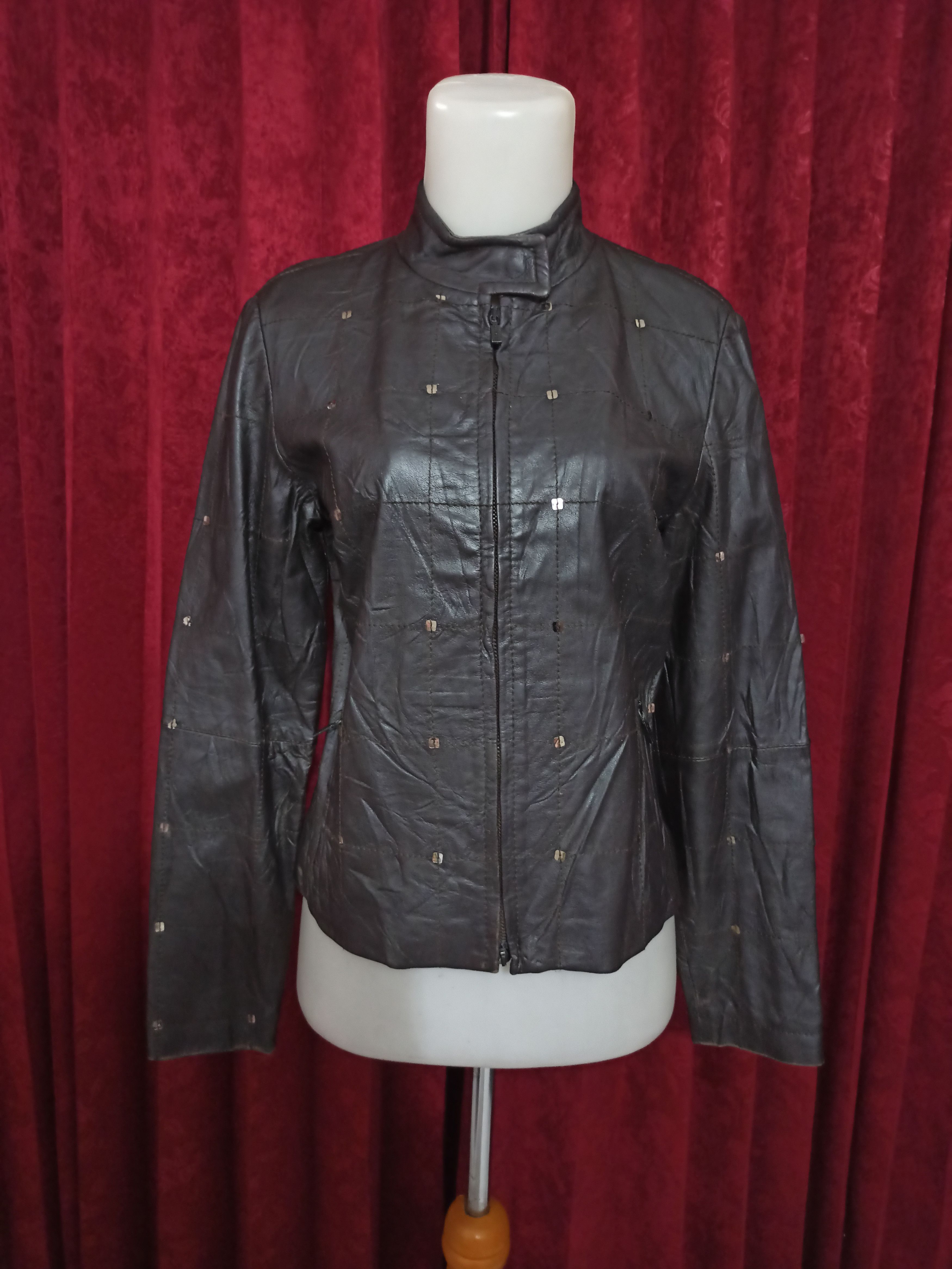 Vintage ICEBERG Women's Thin Leather Jacket