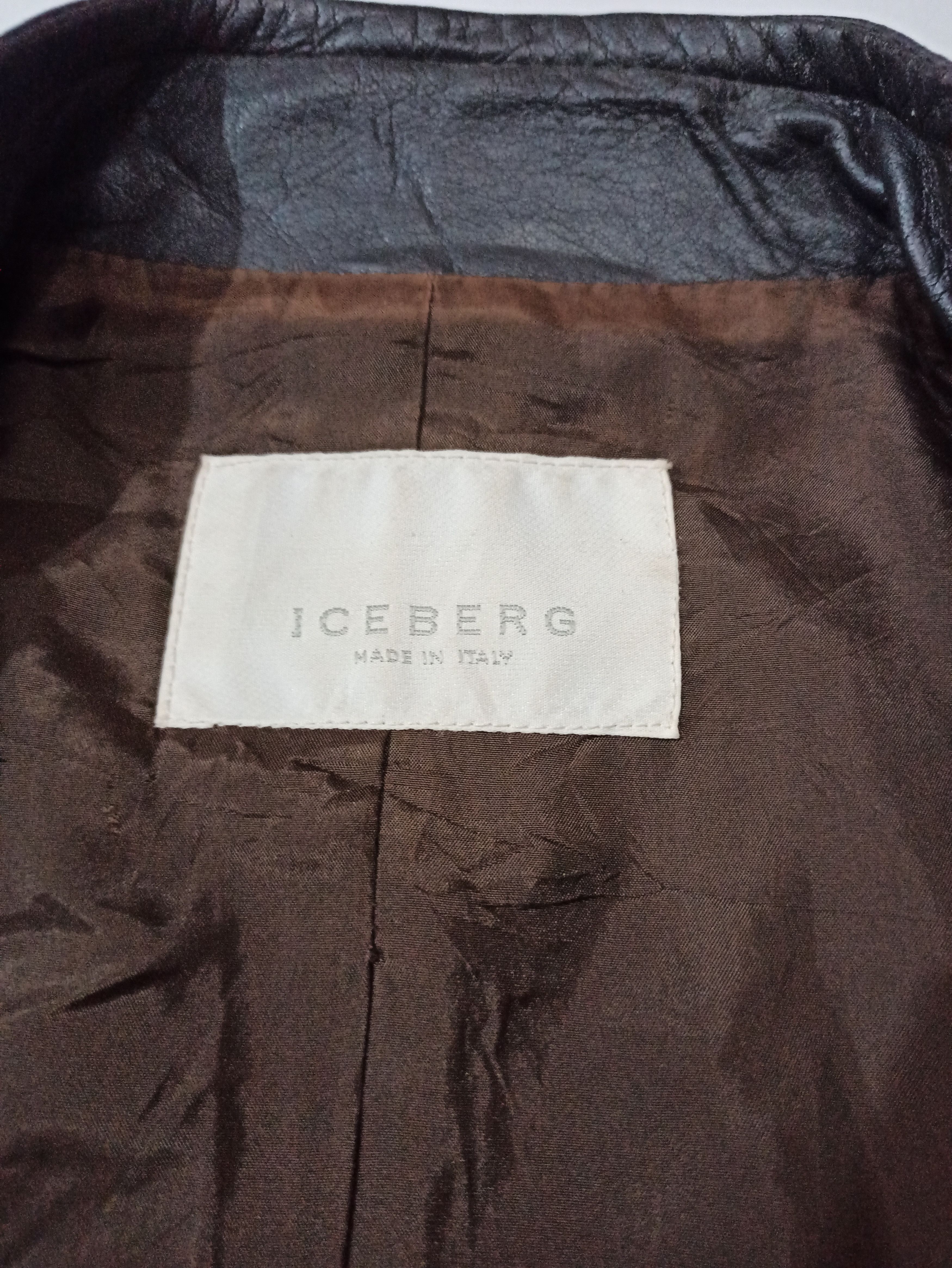 Vintage ICEBERG Women's Thin Leather Jacket