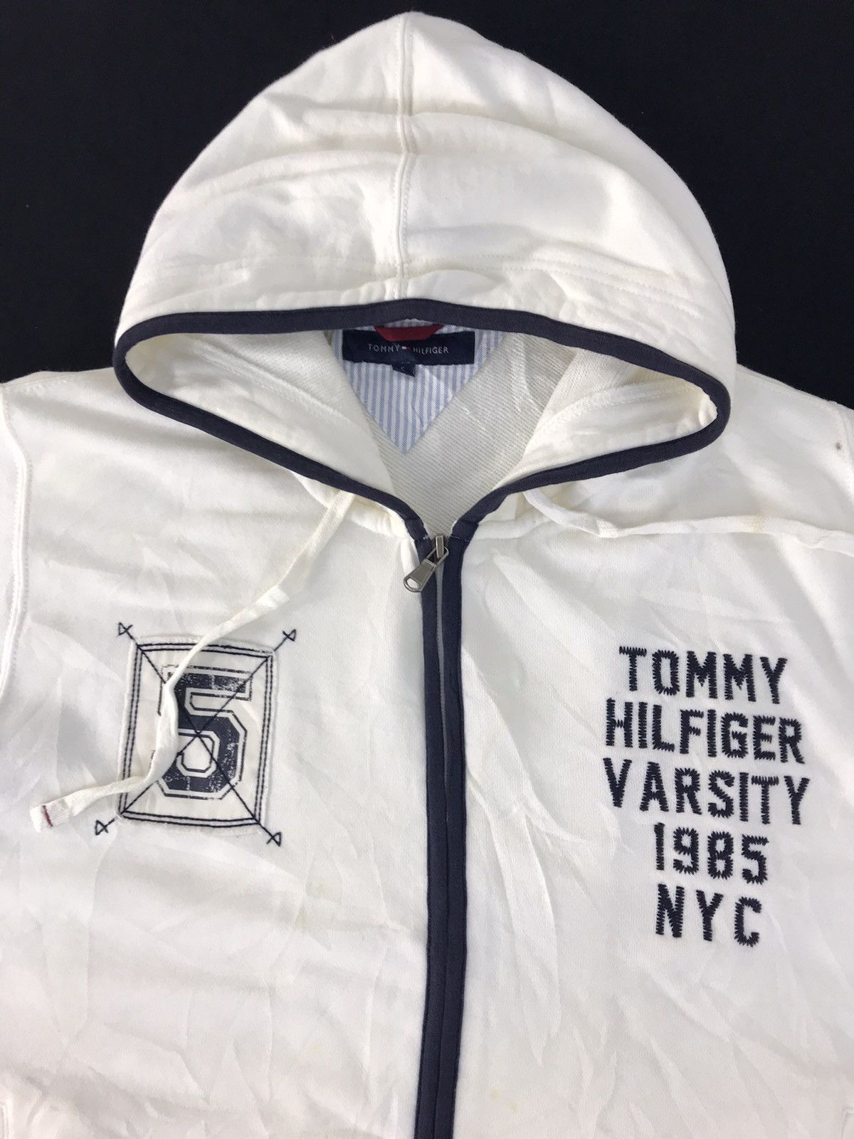 Tommy Hilfiger × Vintage Tommy Hilfiger Hoodies Jacket Big Logo Spell Out K2319j Size US M / EU 48-50 / 2 - 4 Thumbnail