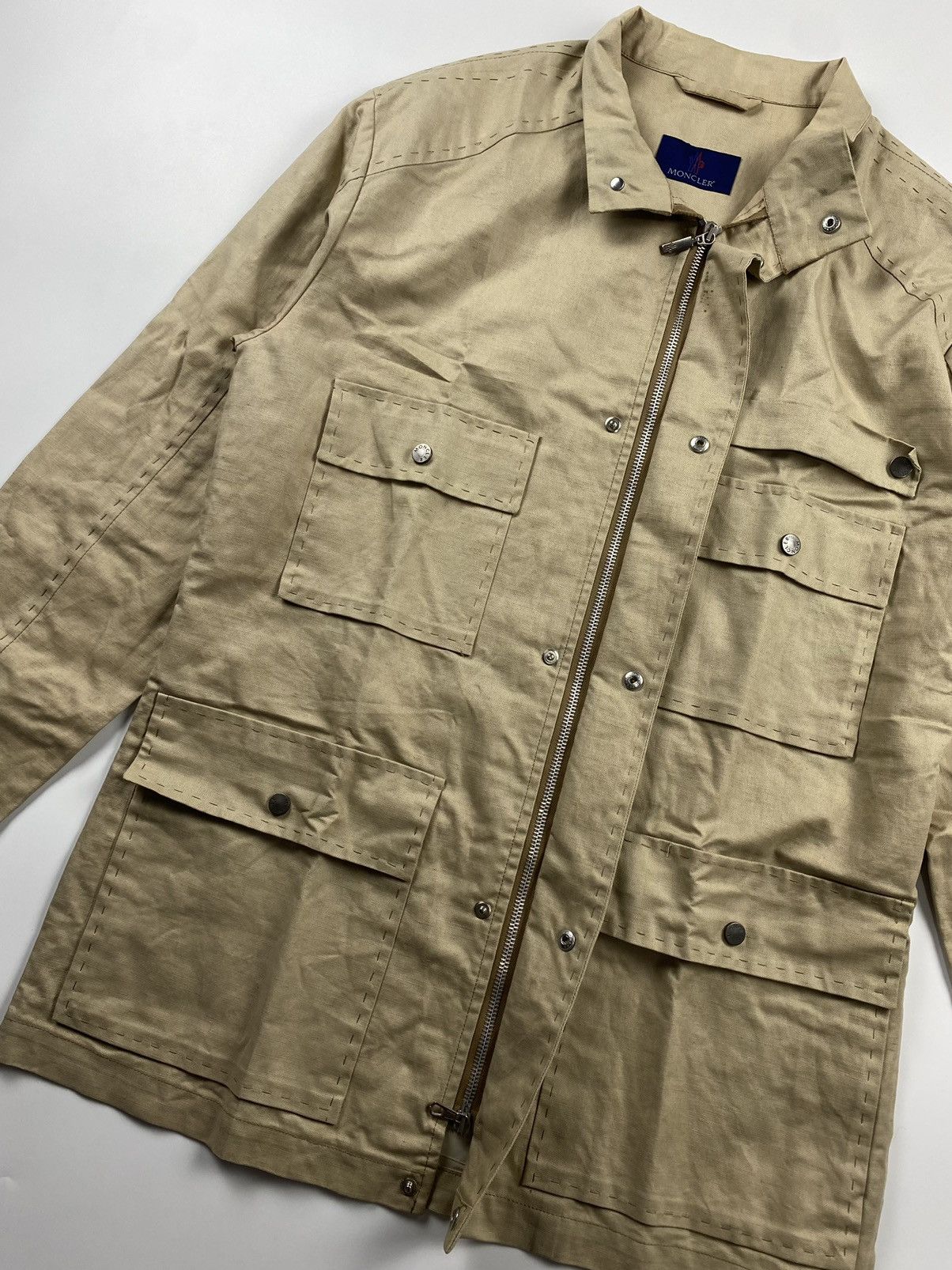 Moncler Vintage Moncler Field Jacket Size US L / EU 52-54 / 3 - 6 Thumbnail