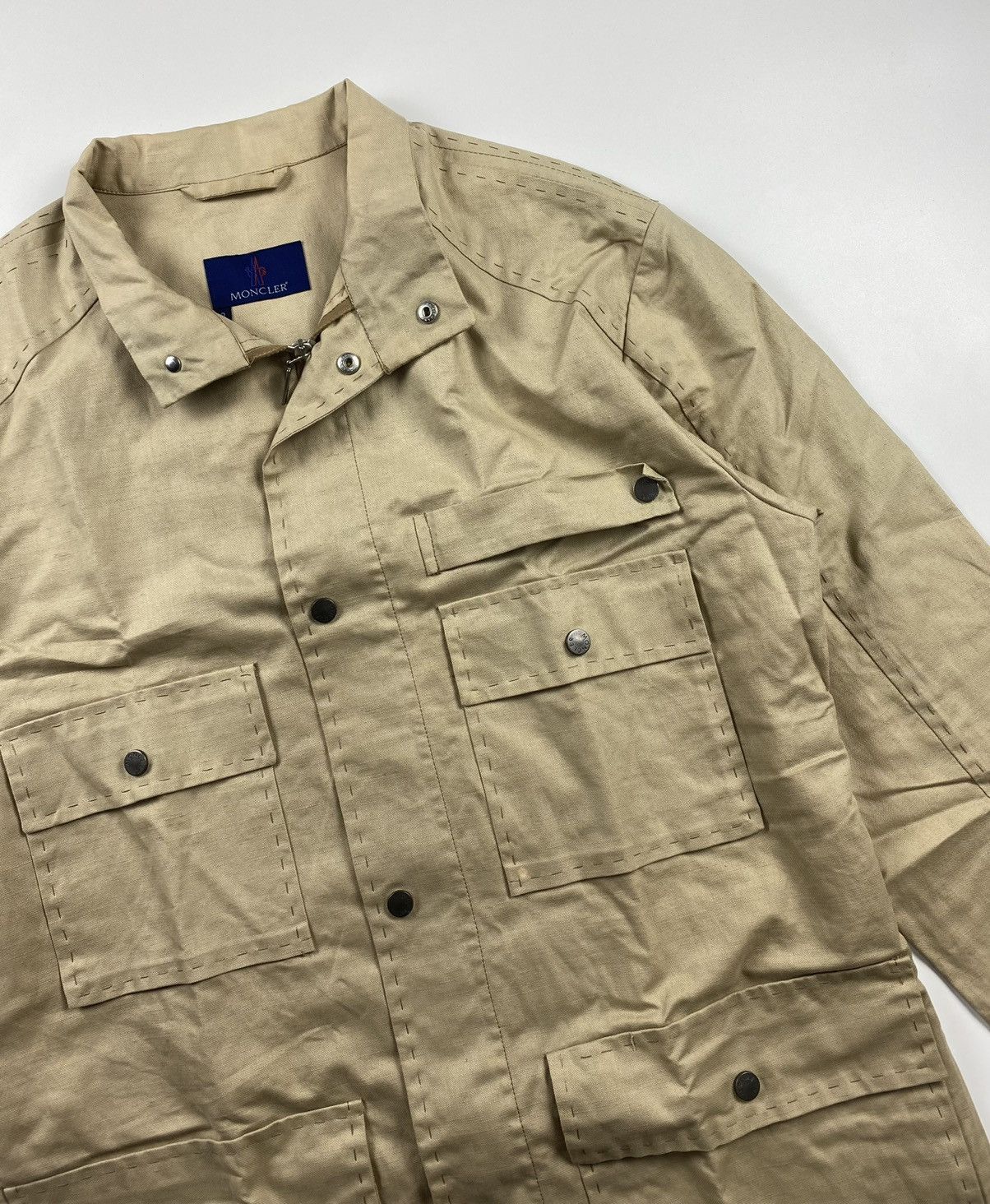 Moncler Vintage Moncler Field Jacket Size US L / EU 52-54 / 3 - 4 Thumbnail