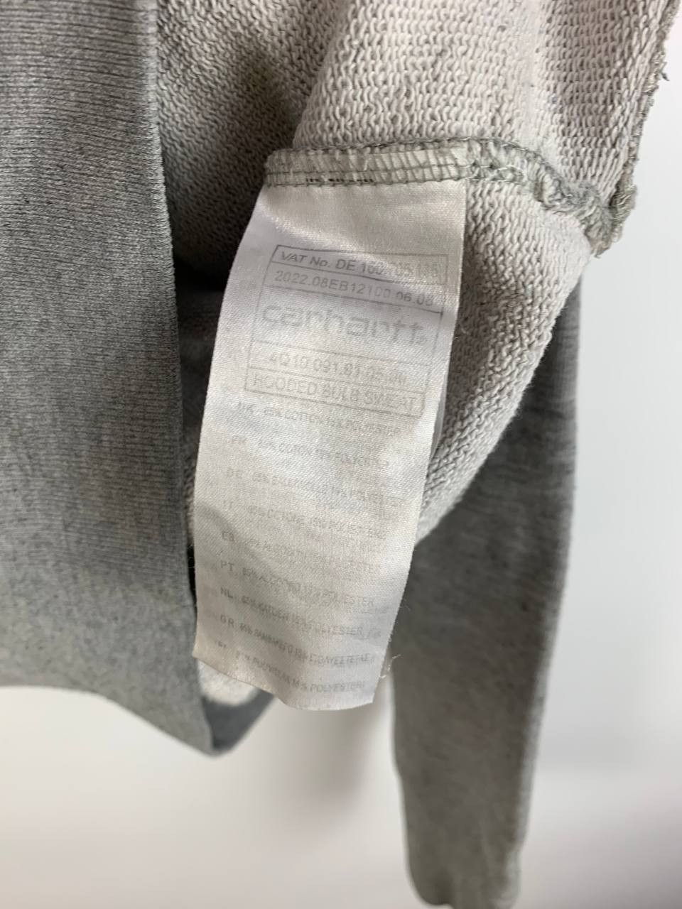 Carhartt Carhartt hoodie big logo grey cotton XS Size US XS / EU 42 / 0 - 14 Thumbnail