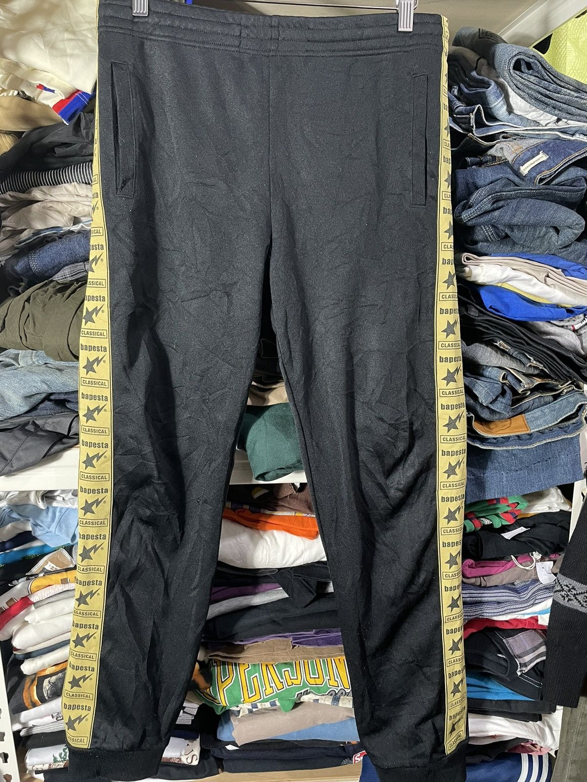 Bape Bape Sta Tape Track Pants Size US 32 / EU 48 - 1 Thumbnail