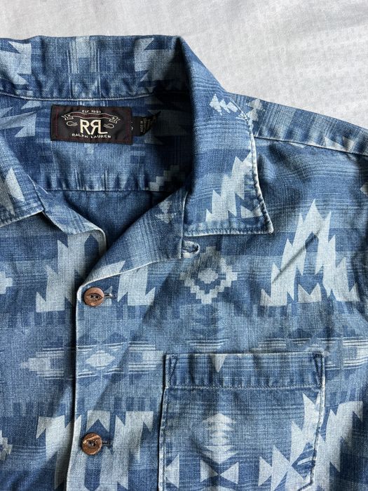 Polo Ralph Lauren RRL Polo Denim Button Up Shirt in Southwest