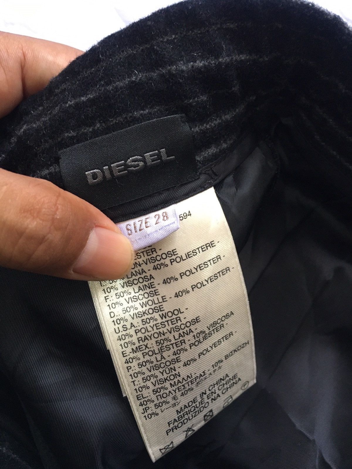 Diesel black stripe wool jogger Size US 28 / EU 44 - 5 Thumbnail