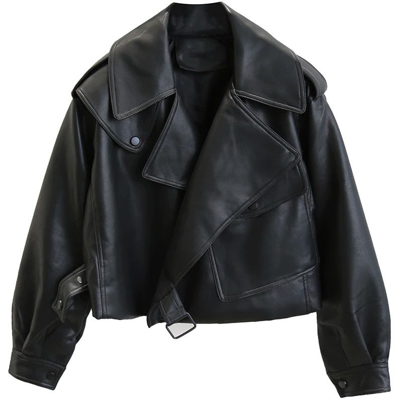 Other Women Leather Jacket Size US M / EU 48-50 / 2 - 1 Thumbnail