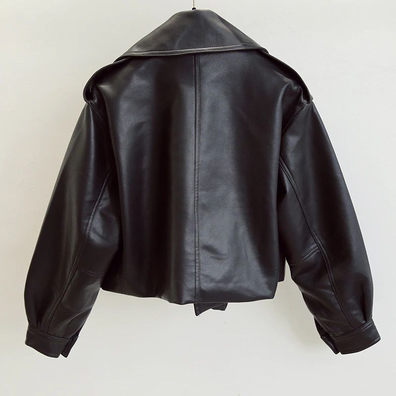 Other Women Leather Jacket Size US M / EU 48-50 / 2 - 2 Thumbnail