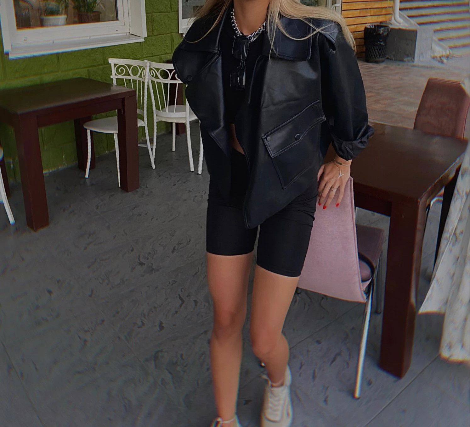 Other Women Leather Jacket Size US M / EU 48-50 / 2 - 4 Thumbnail
