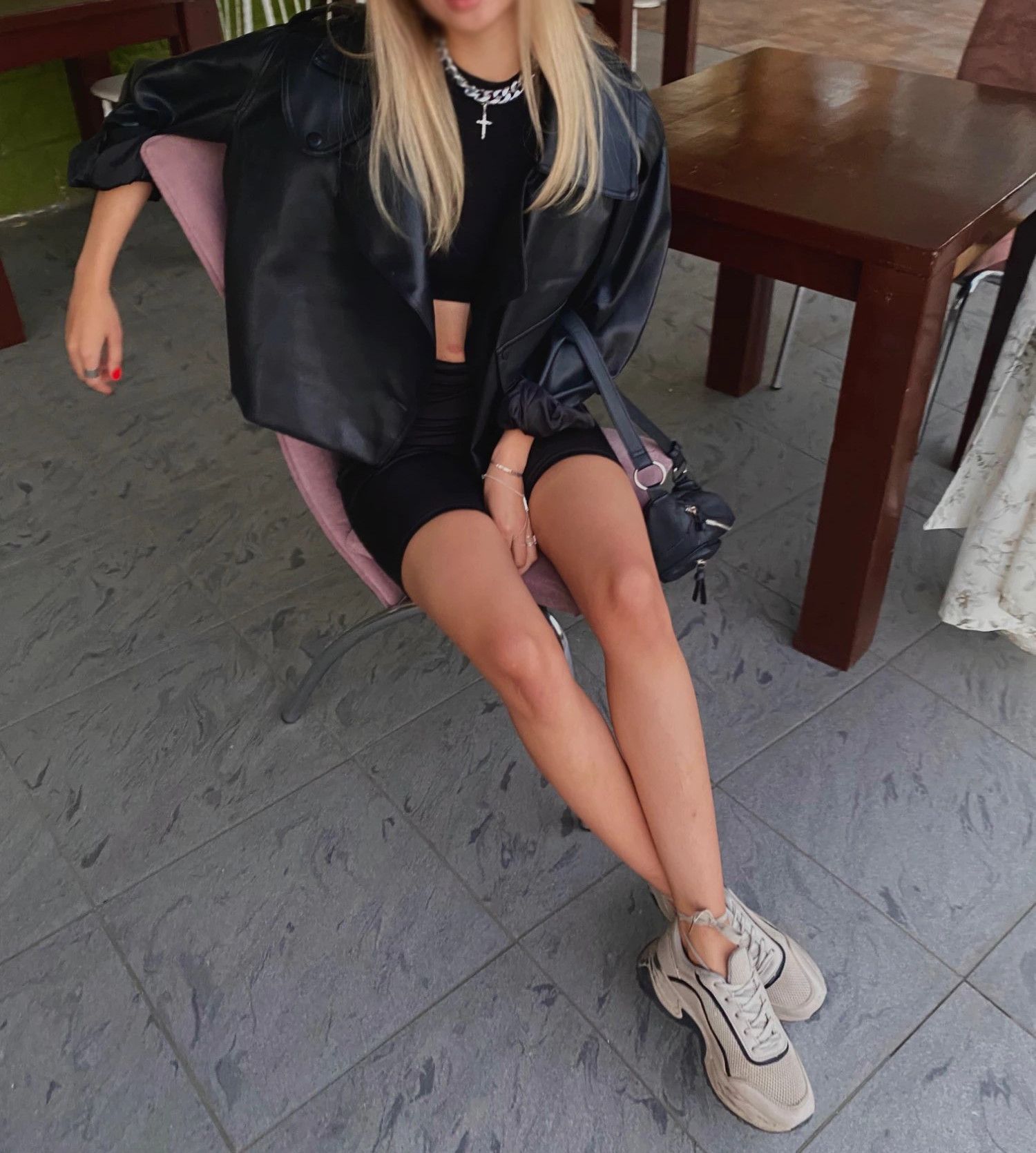Other Women Leather Jacket Size US M / EU 48-50 / 2 - 5 Thumbnail
