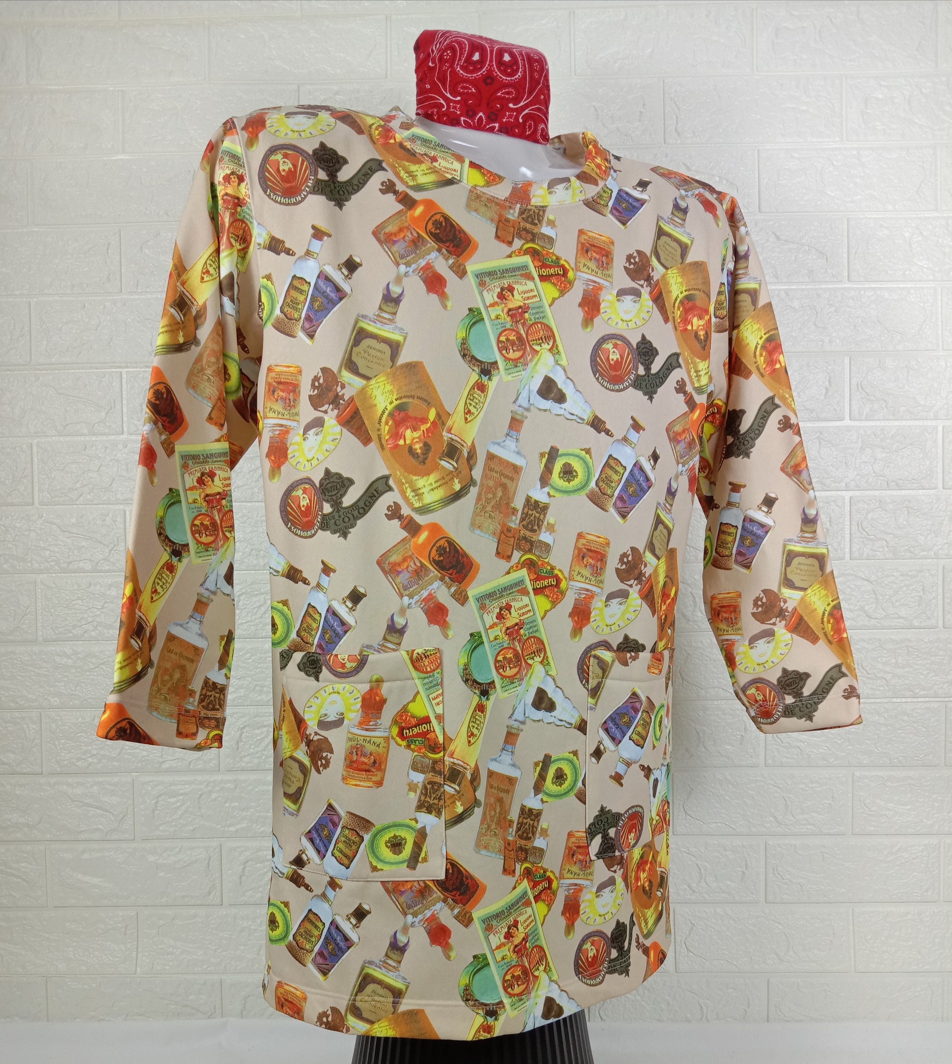 Japanese Brand Vintage Mary Bell Full Print Beer Long Sleeve Shirt Size M / US 6-8 / IT 42-44 - 2 Thumbnail