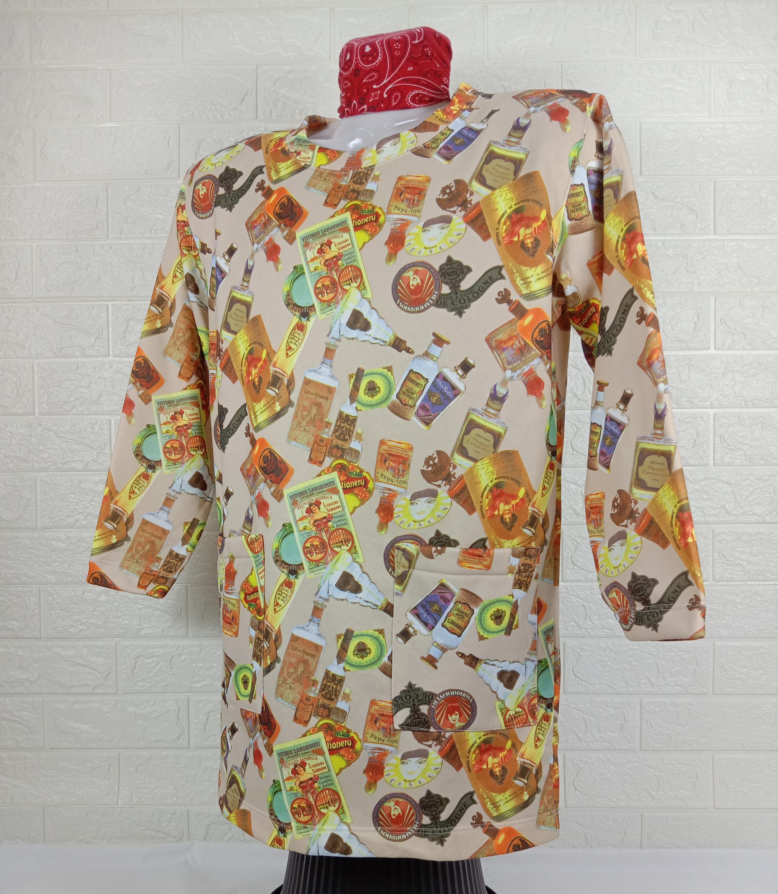 Japanese Brand Vintage Mary Bell Full Print Beer Long Sleeve Shirt Size M / US 6-8 / IT 42-44 - 3 Thumbnail