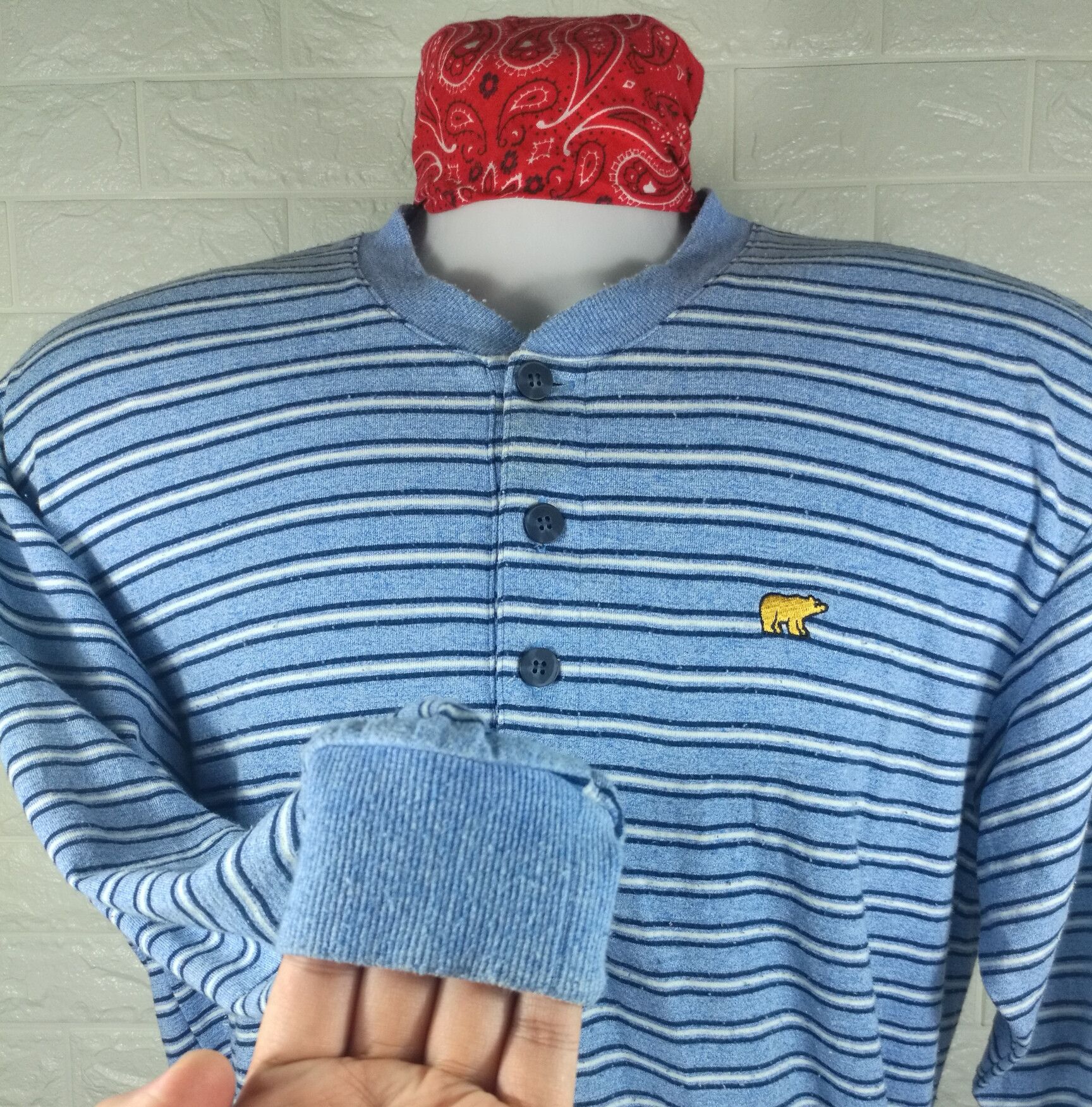 Golden Bear Vintage Golden Bear Stripes Long Sleeve Shirt Size US L / EU 52-54 / 3 - 5 Thumbnail