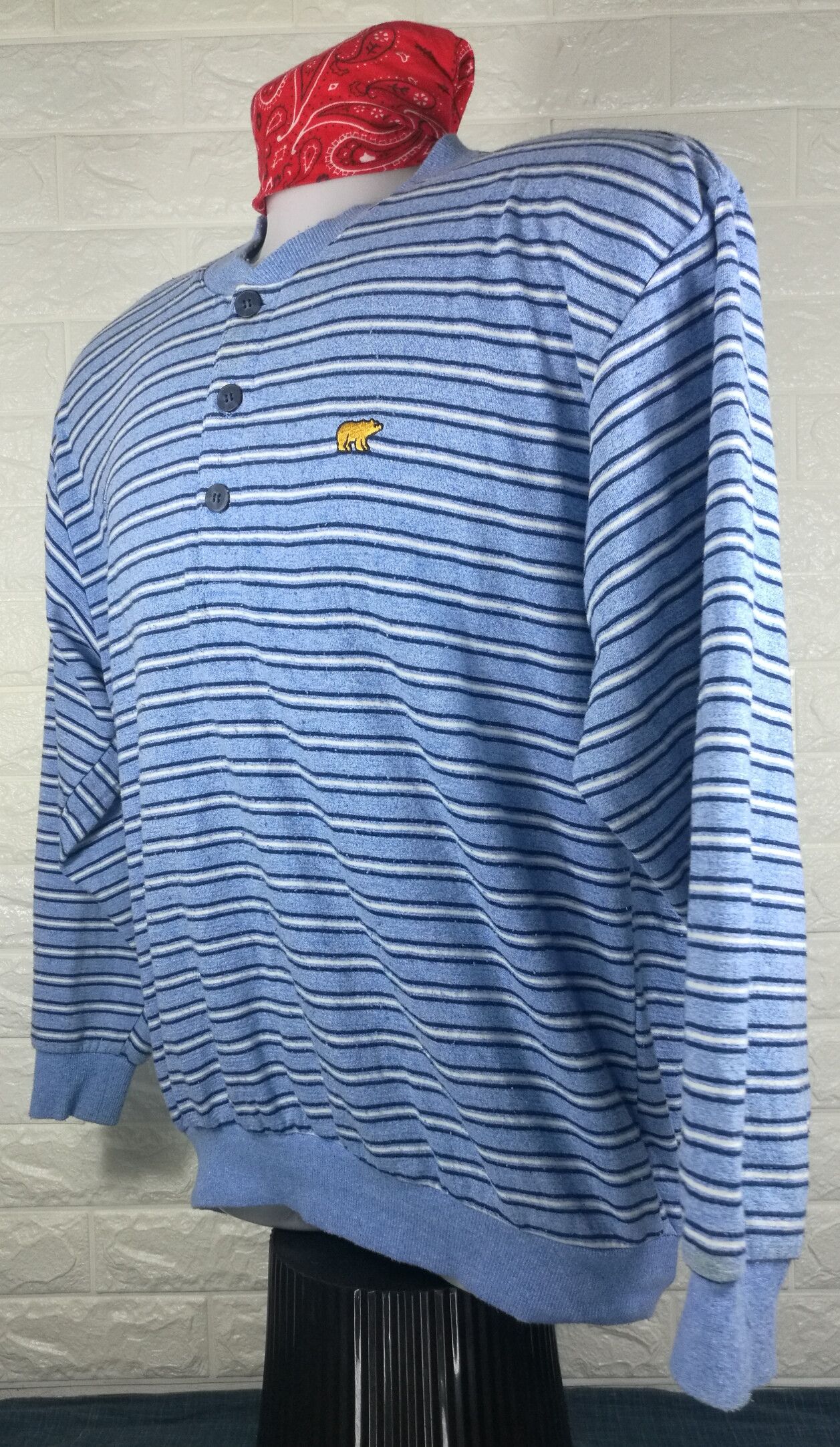 Golden Bear Vintage Golden Bear Stripes Long Sleeve Shirt Size US L / EU 52-54 / 3 - 3 Thumbnail