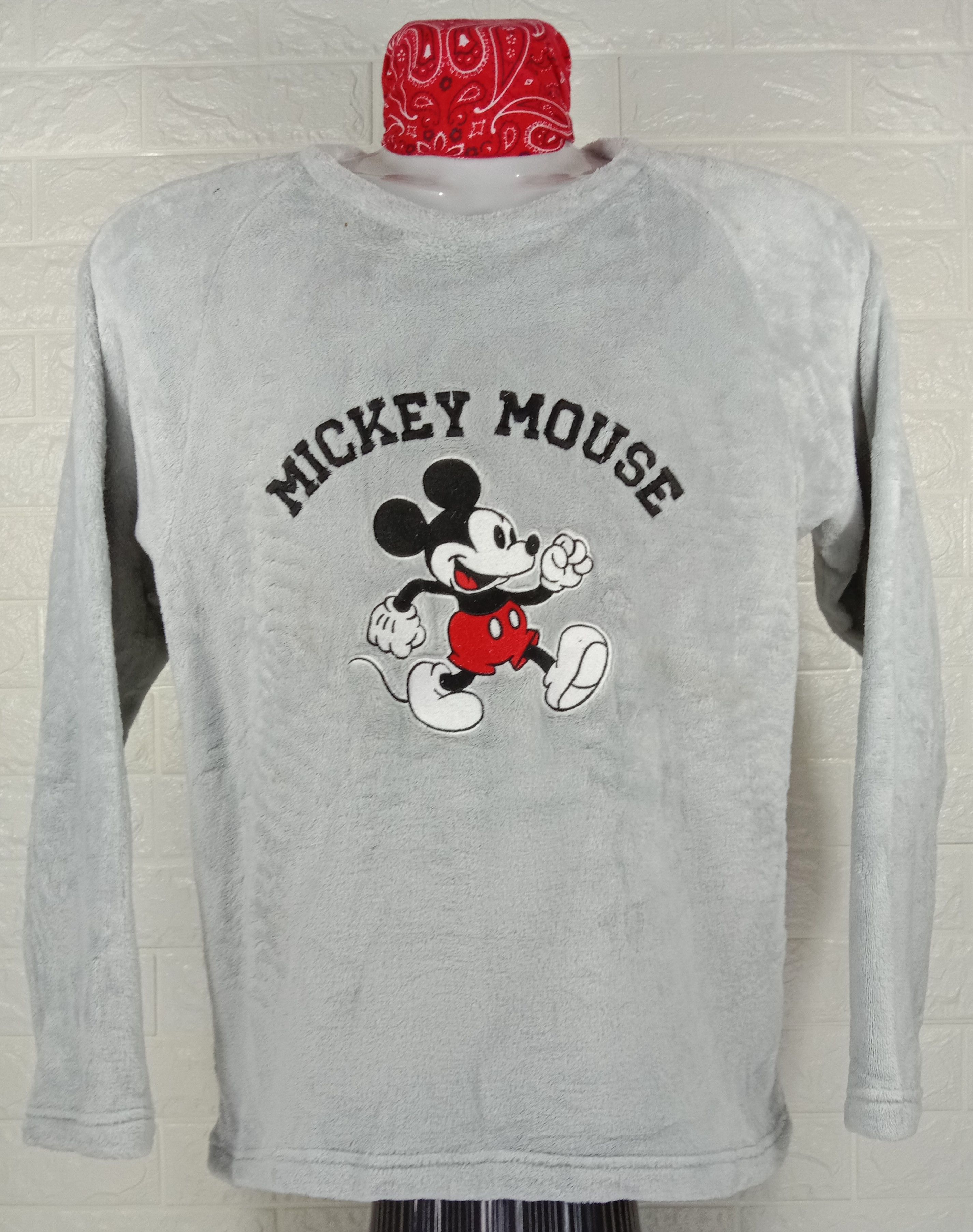 Mickey Mouse Vintage Walt Disney Mickey Mouse Fleece Long Sleeve Shirt Size US M / EU 48-50 / 2 - 1 Thumbnail