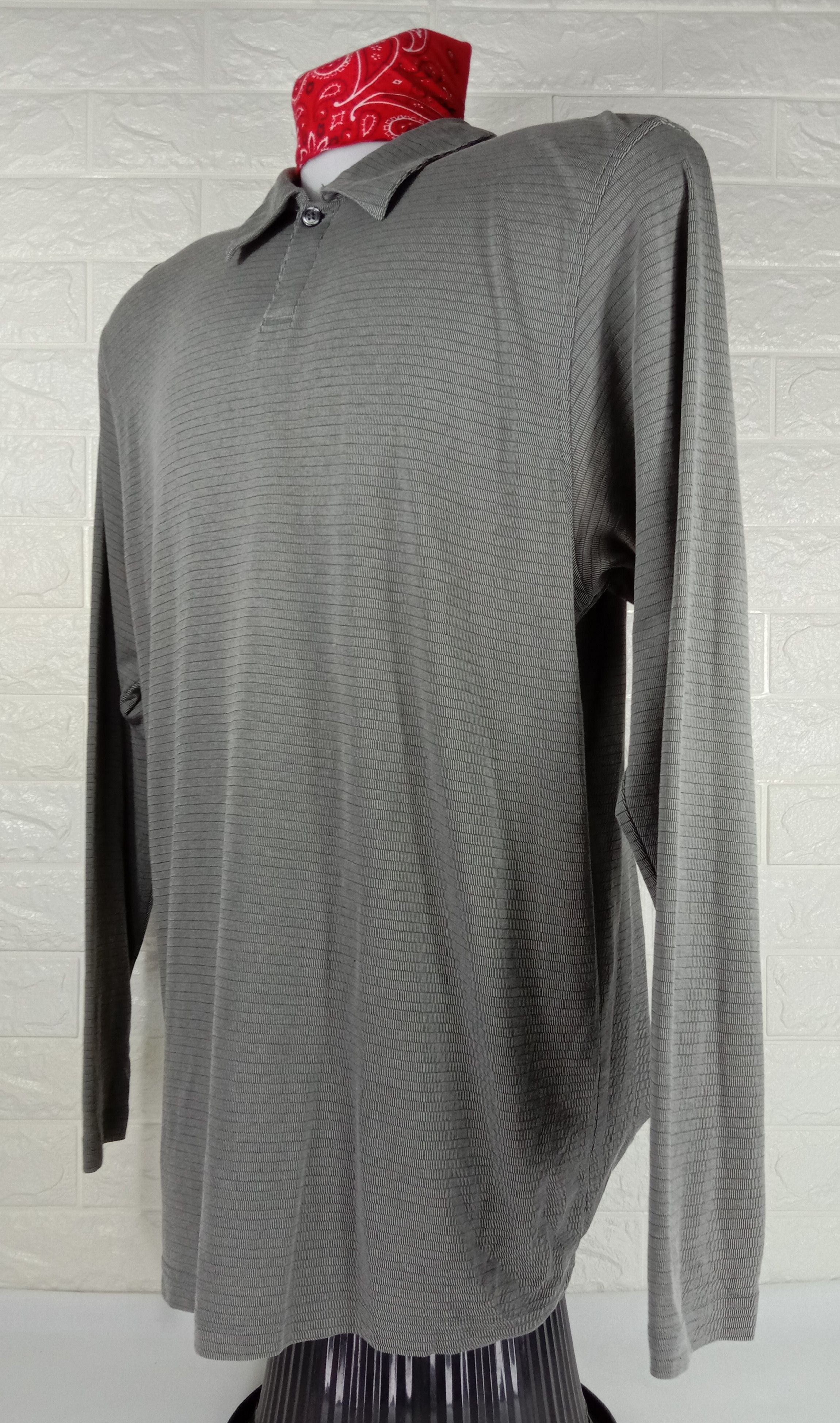 Bill Blass Vintage Bill Blass Long Sleeve Polo Shirt Size US L / EU 52-54 / 3 - 3 Thumbnail
