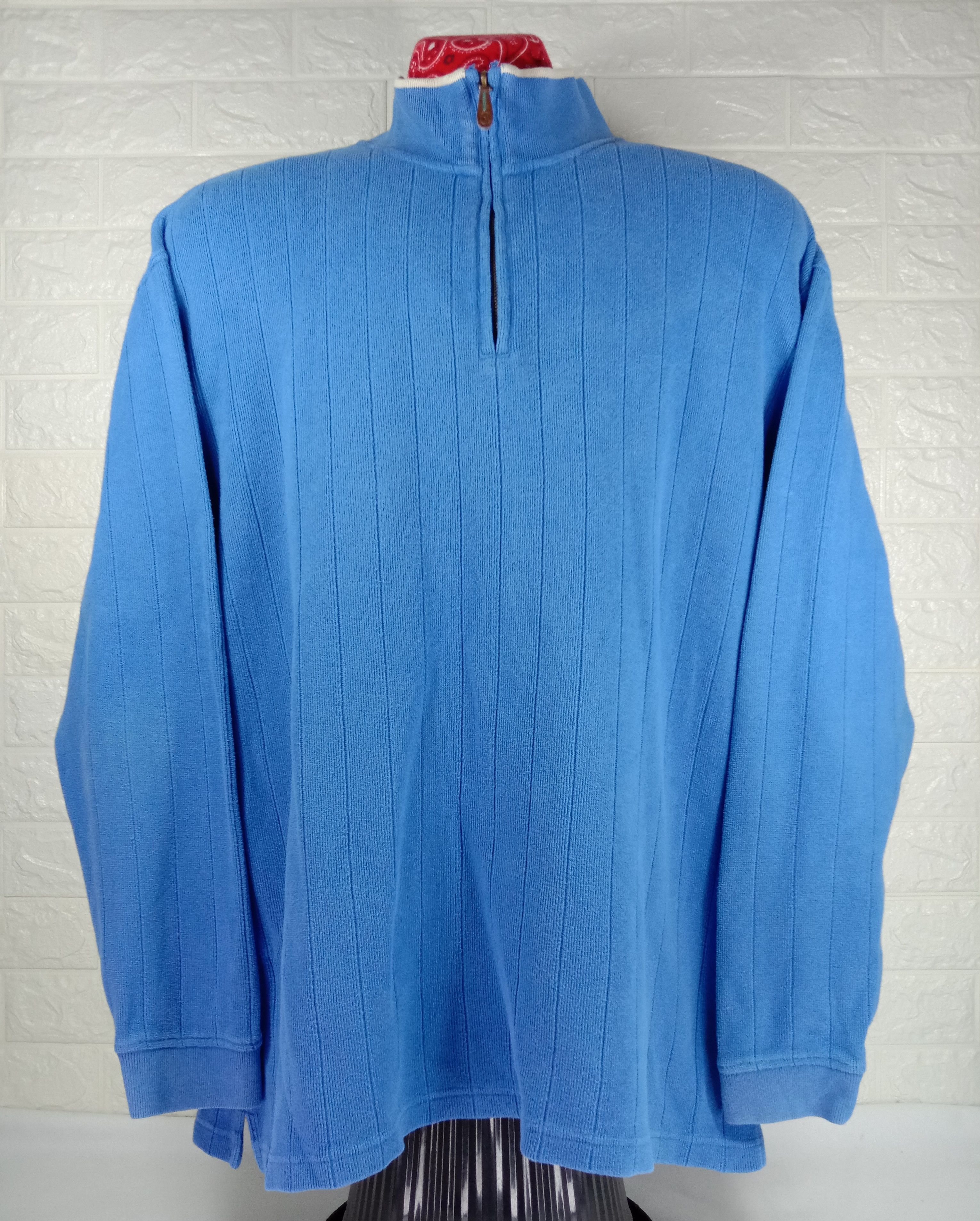 image of Alexander Julian Long Sleeve Shirt in Blue, Men's (Size XL)