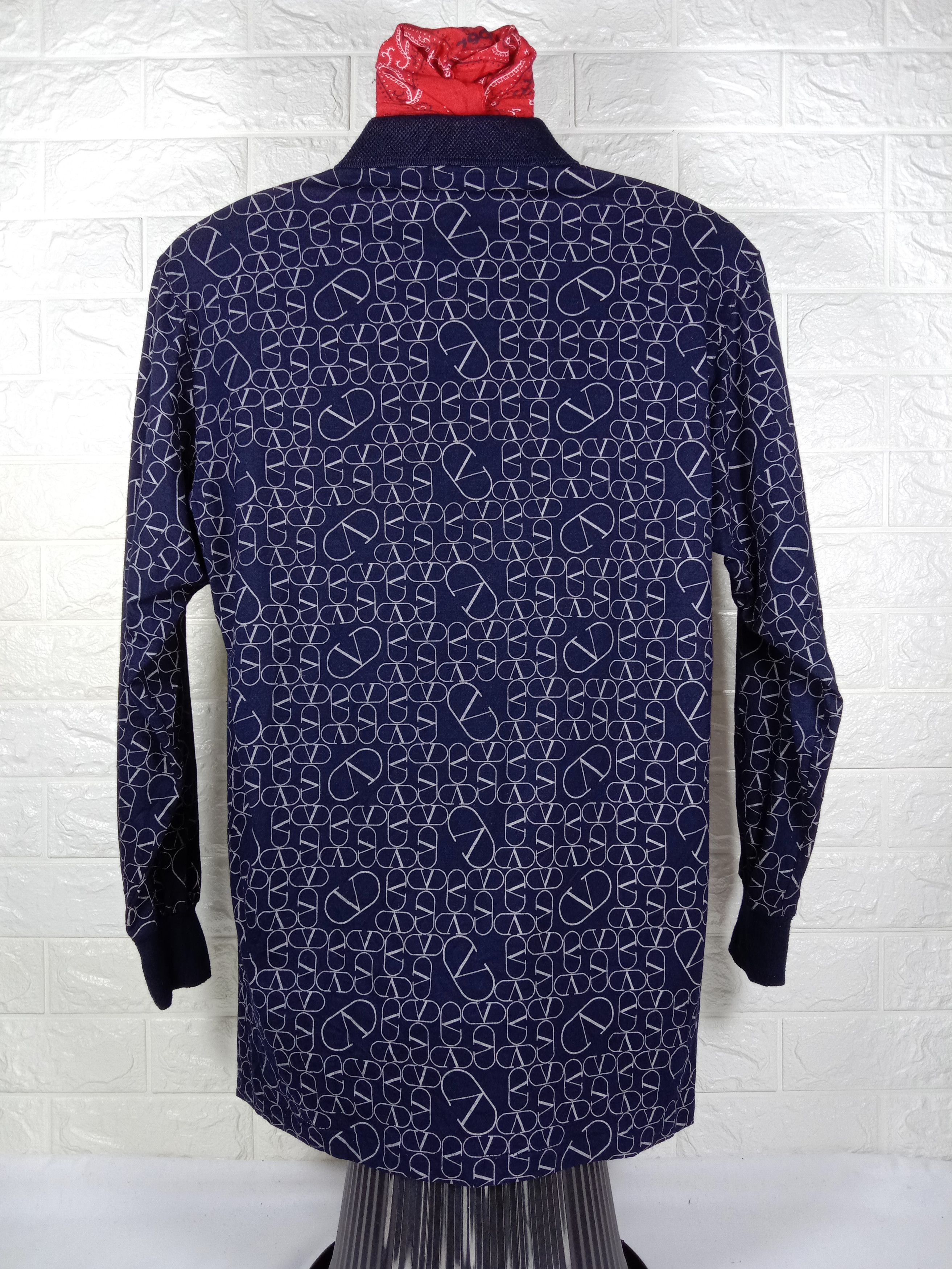 Valentino Vintage Valentino Monogram Long Sleeve Shirt Size US L / EU 52-54 / 3 - 6 Thumbnail
