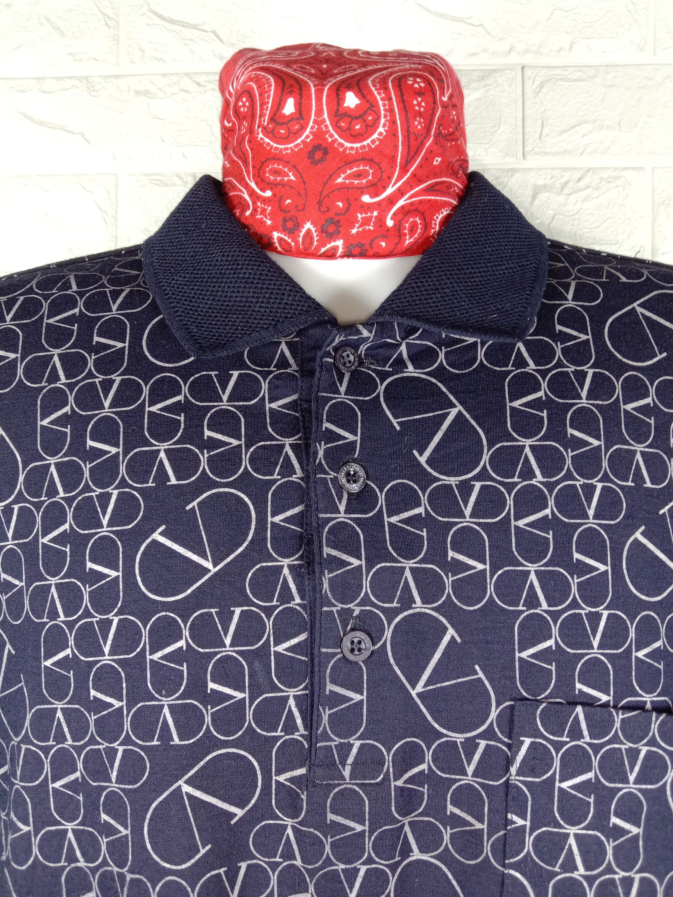Valentino Vintage Valentino Monogram Long Sleeve Shirt Size US L / EU 52-54 / 3 - 4 Thumbnail