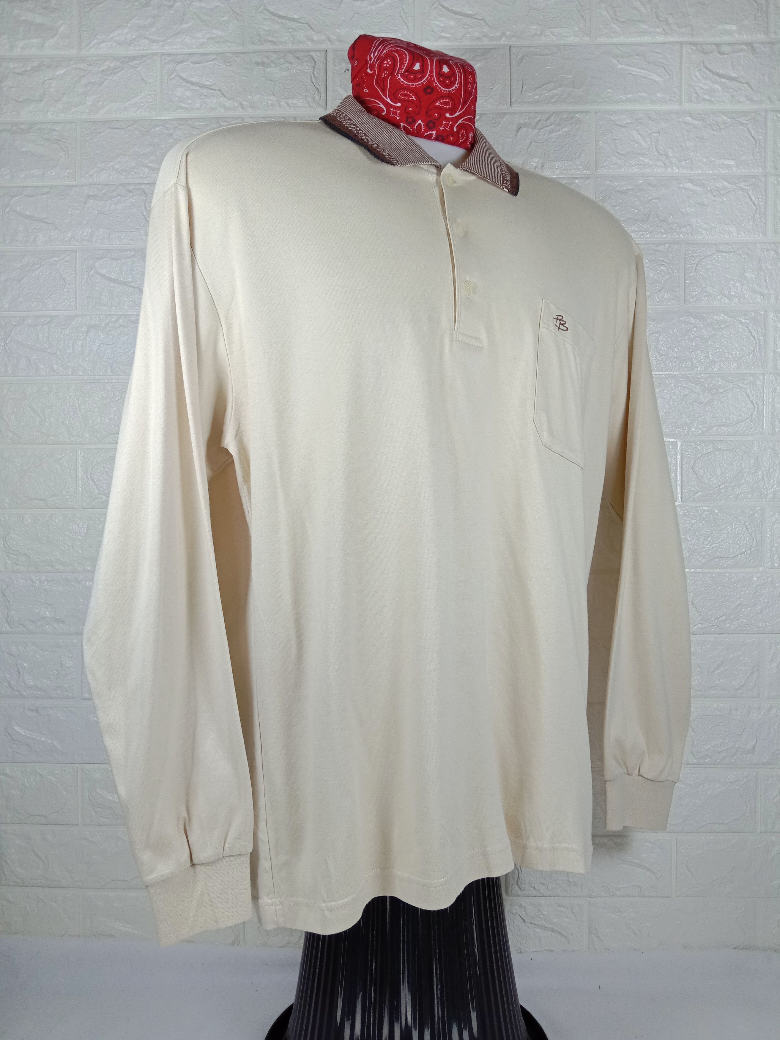 Pierre Balmain Vintage Pierre Balmain Polo Long Sleeve Shirt Size US L / EU 52-54 / 3 - 2 Thumbnail