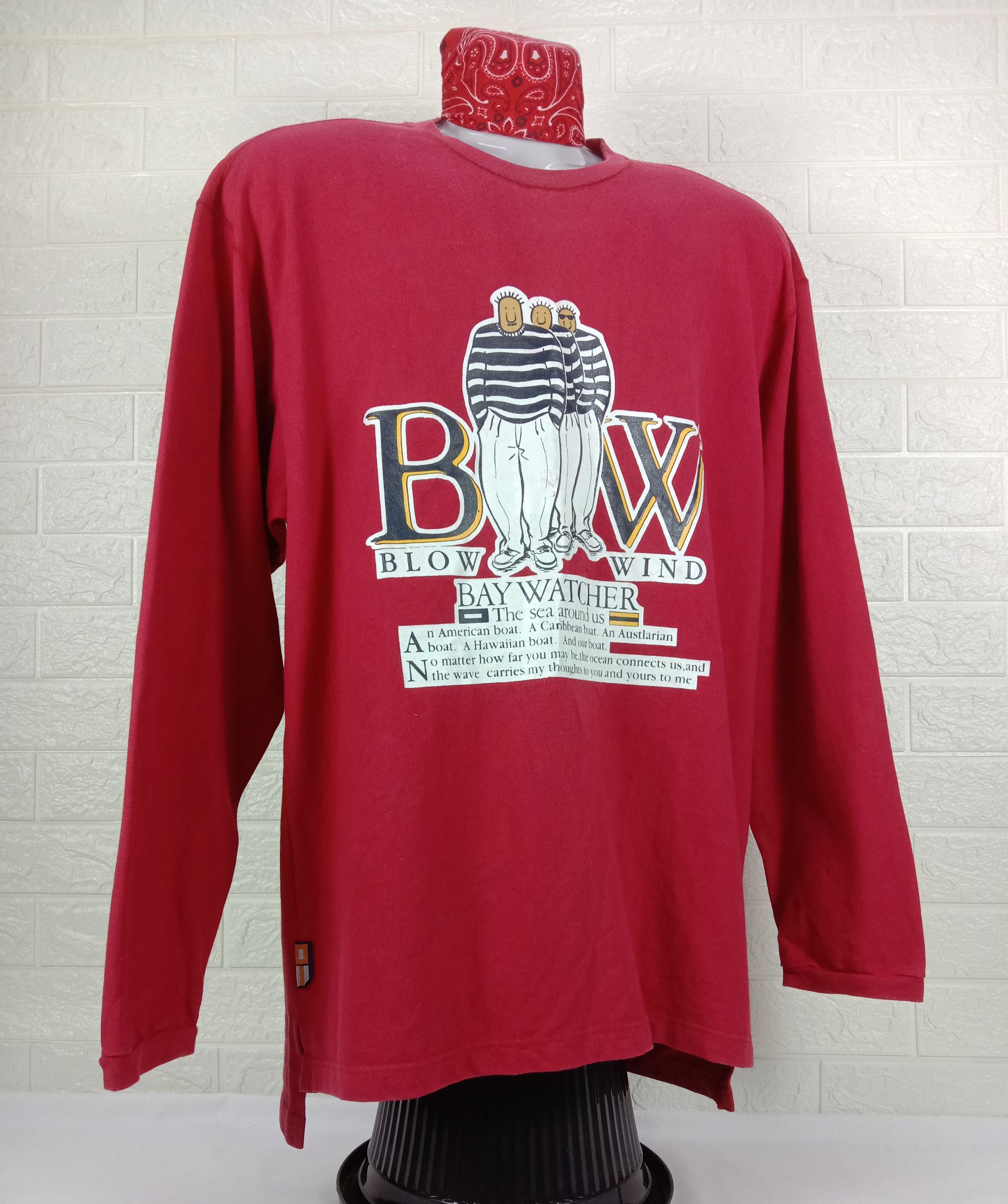 Japanese Brand Vintage Bay Watcher Long Sleeve Shirt Size US XL / EU 56 / 4 - 2 Thumbnail