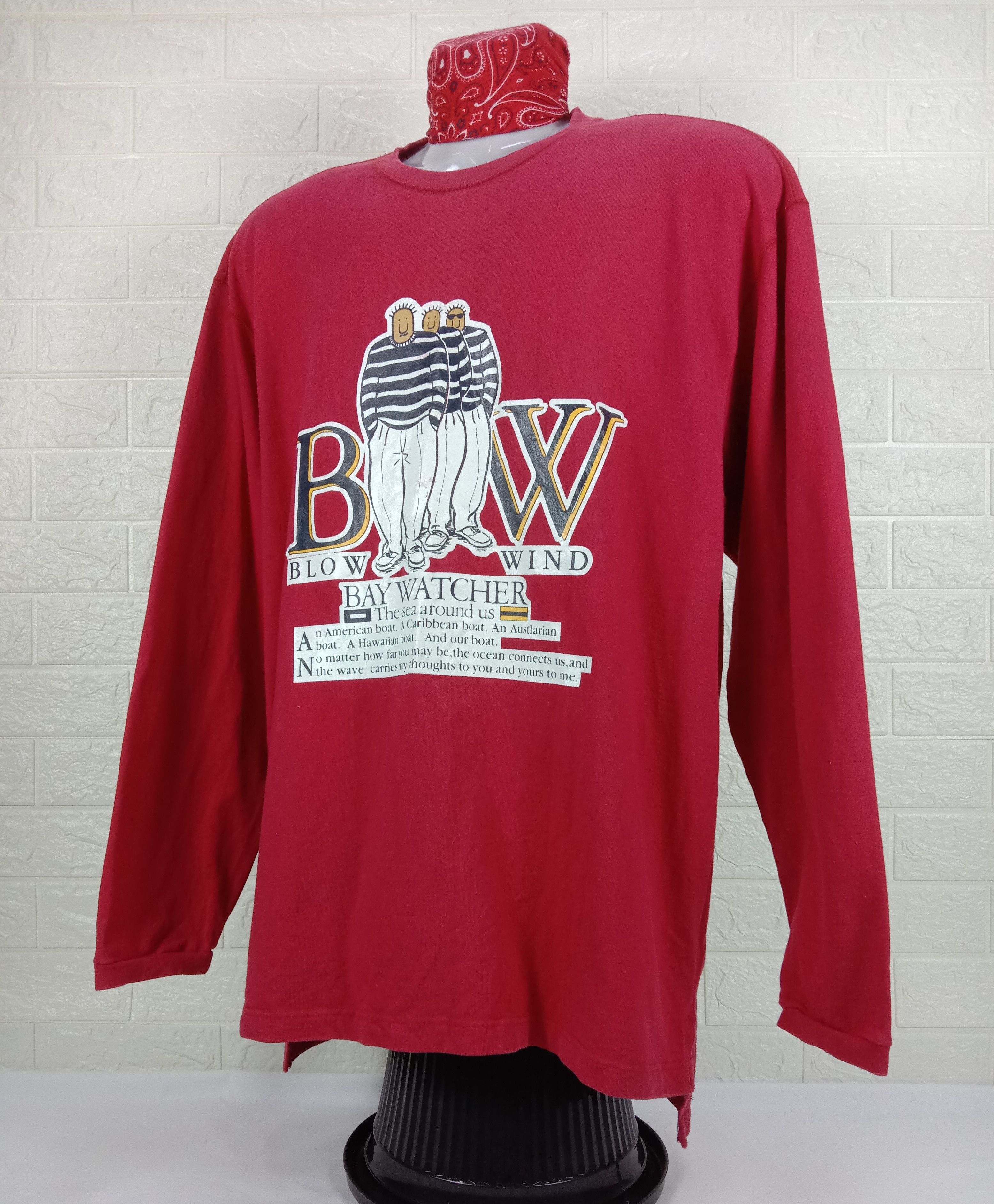 Japanese Brand Vintage Bay Watcher Long Sleeve Shirt Size US XL / EU 56 / 4 - 3 Thumbnail