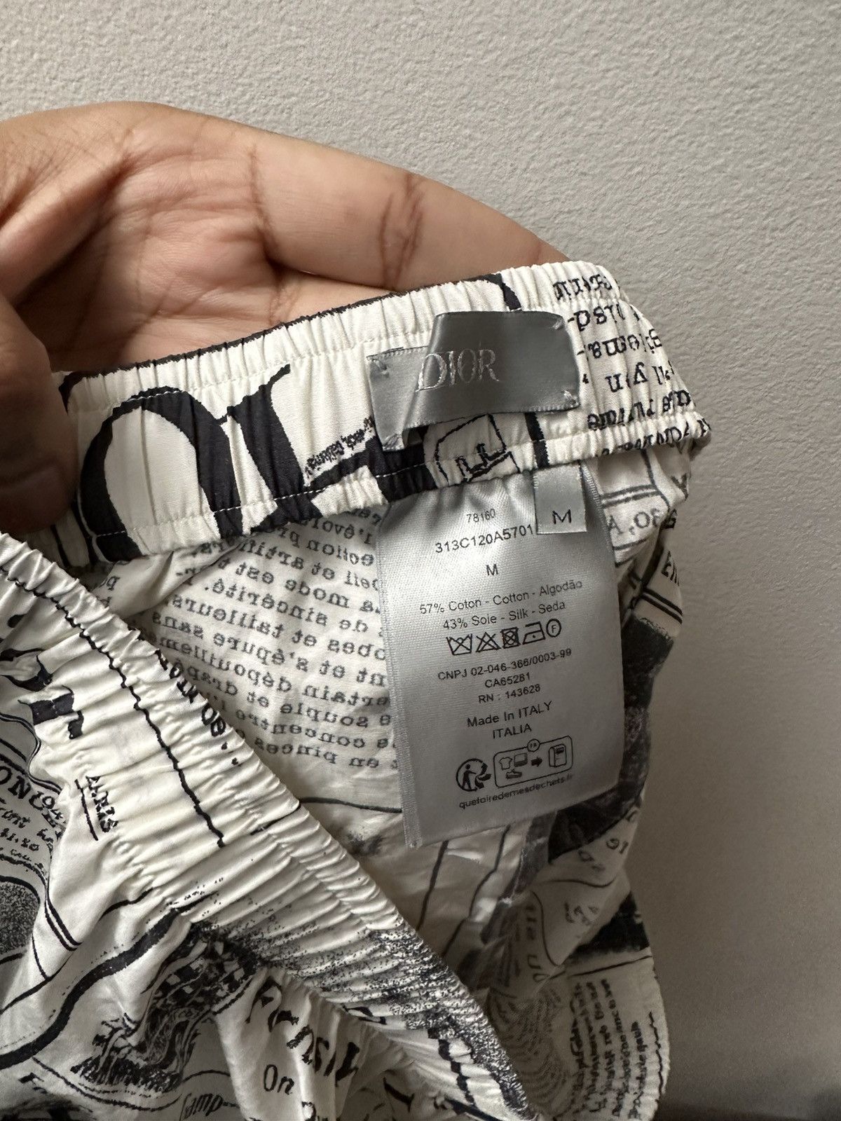 Dior × ERL Dior ERL Newspaper Shorts Size US 33 - 6 Thumbnail