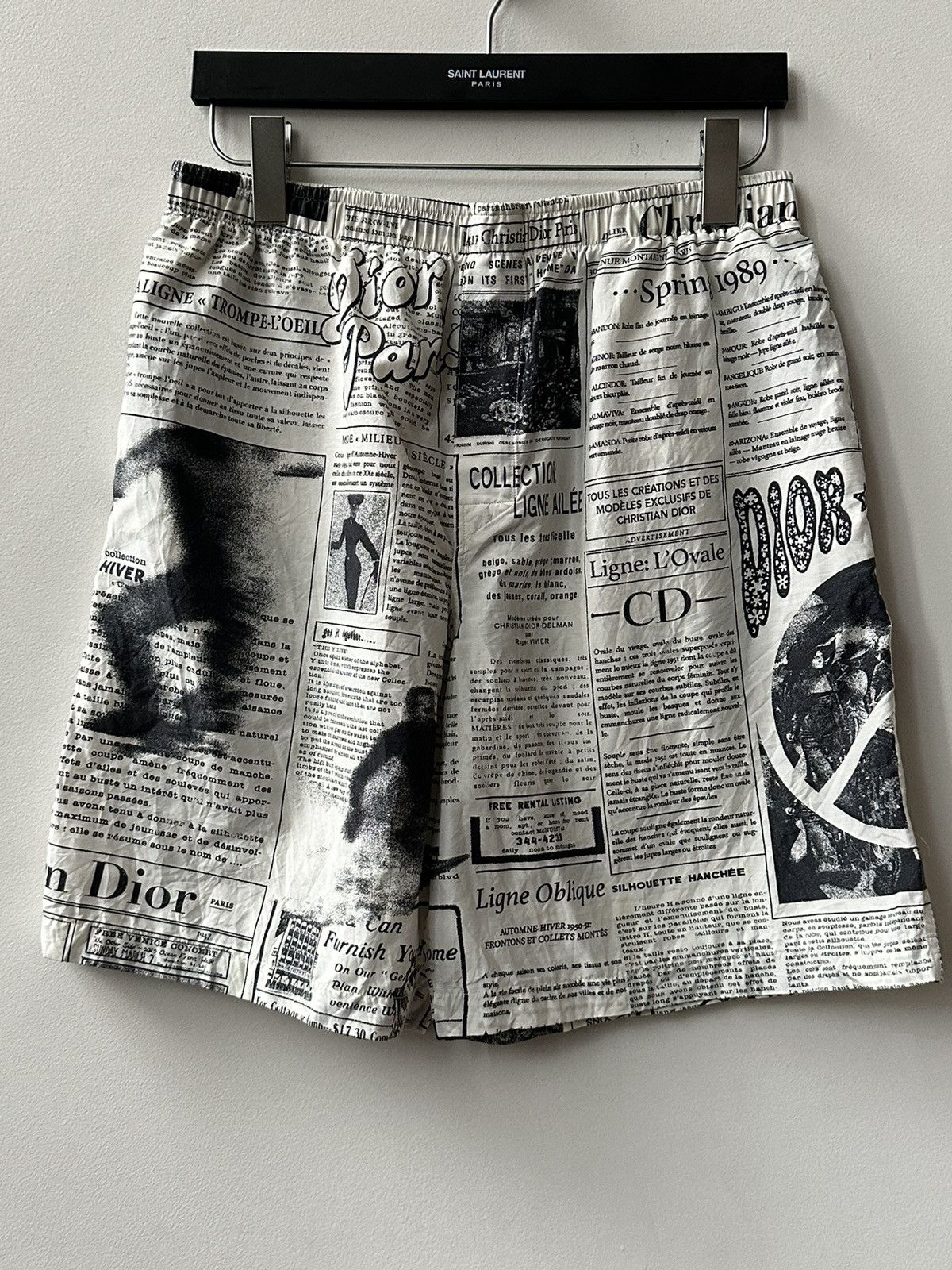 Dior × ERL Dior ERL Newspaper Shorts Size US 33 - 3 Thumbnail
