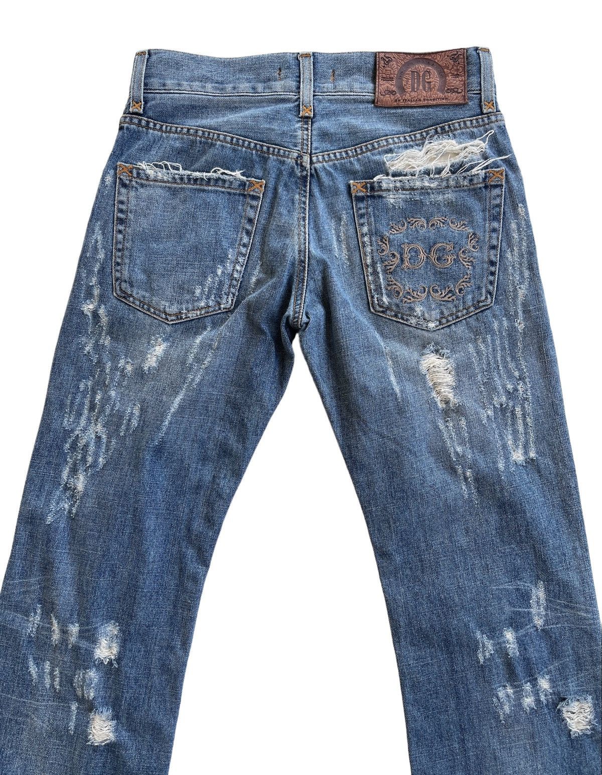 Dolce & Gabbana D&G Classic Distressed Straight Leg Jeans Size US 29 - 6 Thumbnail