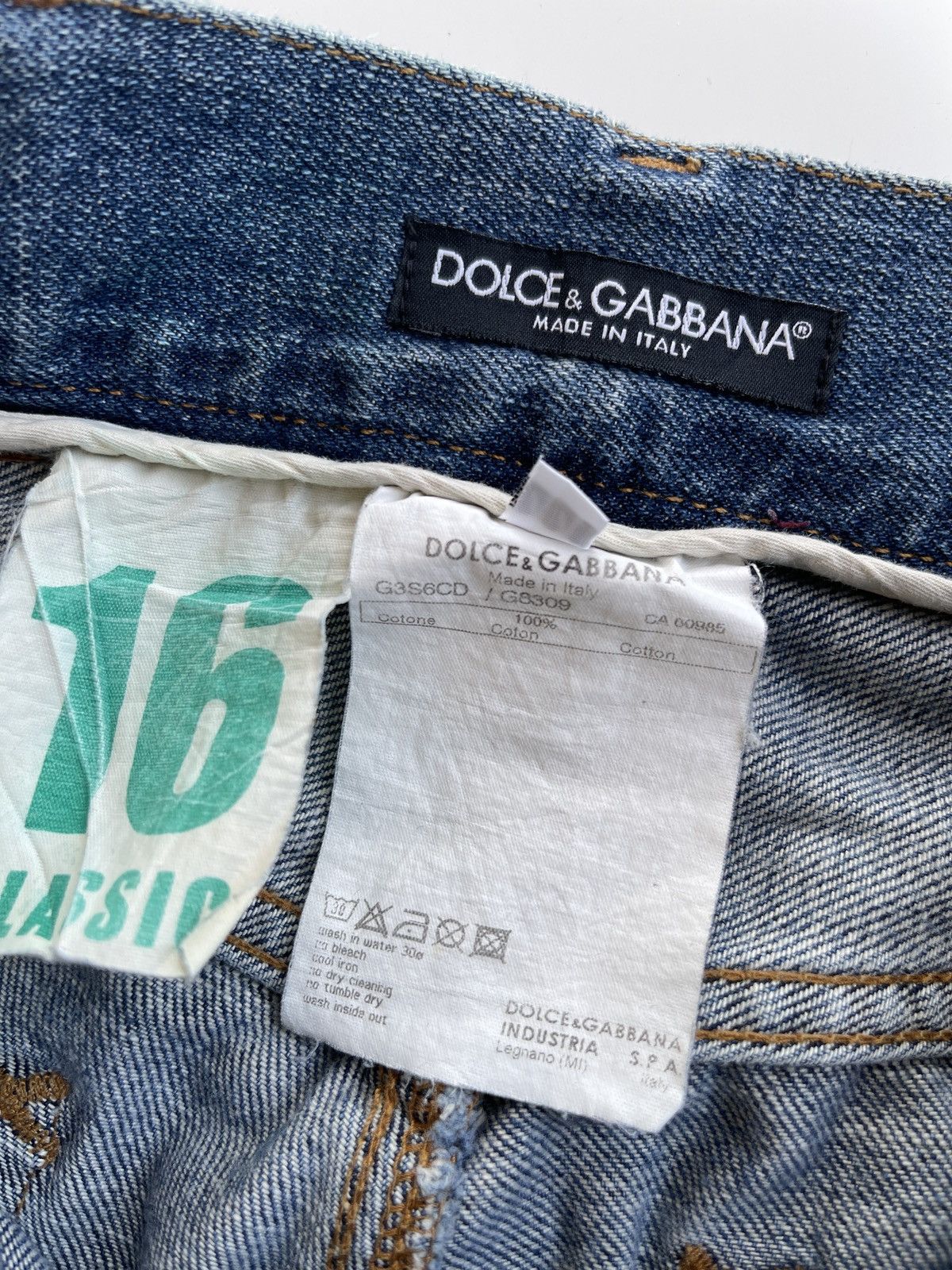 Dolce & Gabbana D&G Classic Distressed Straight Leg Jeans Size US 29 - 11 Thumbnail
