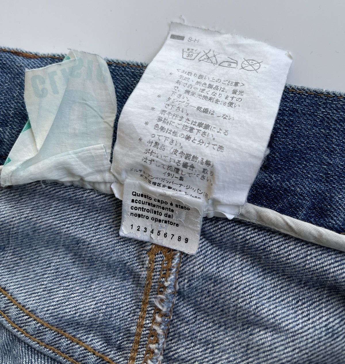 Dolce & Gabbana D&G Classic Distressed Straight Leg Jeans Size US 29 - 12 Thumbnail