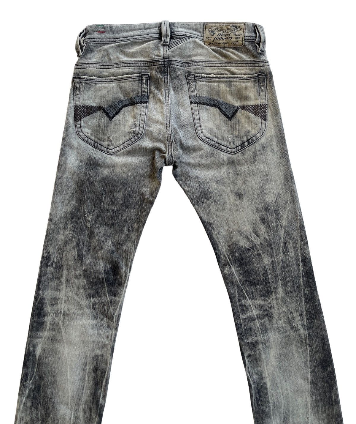 Diesel Men Diesel Thanaz Stretch Washed Distressed Jeans Size US 28 / EU 44 - 4 Thumbnail