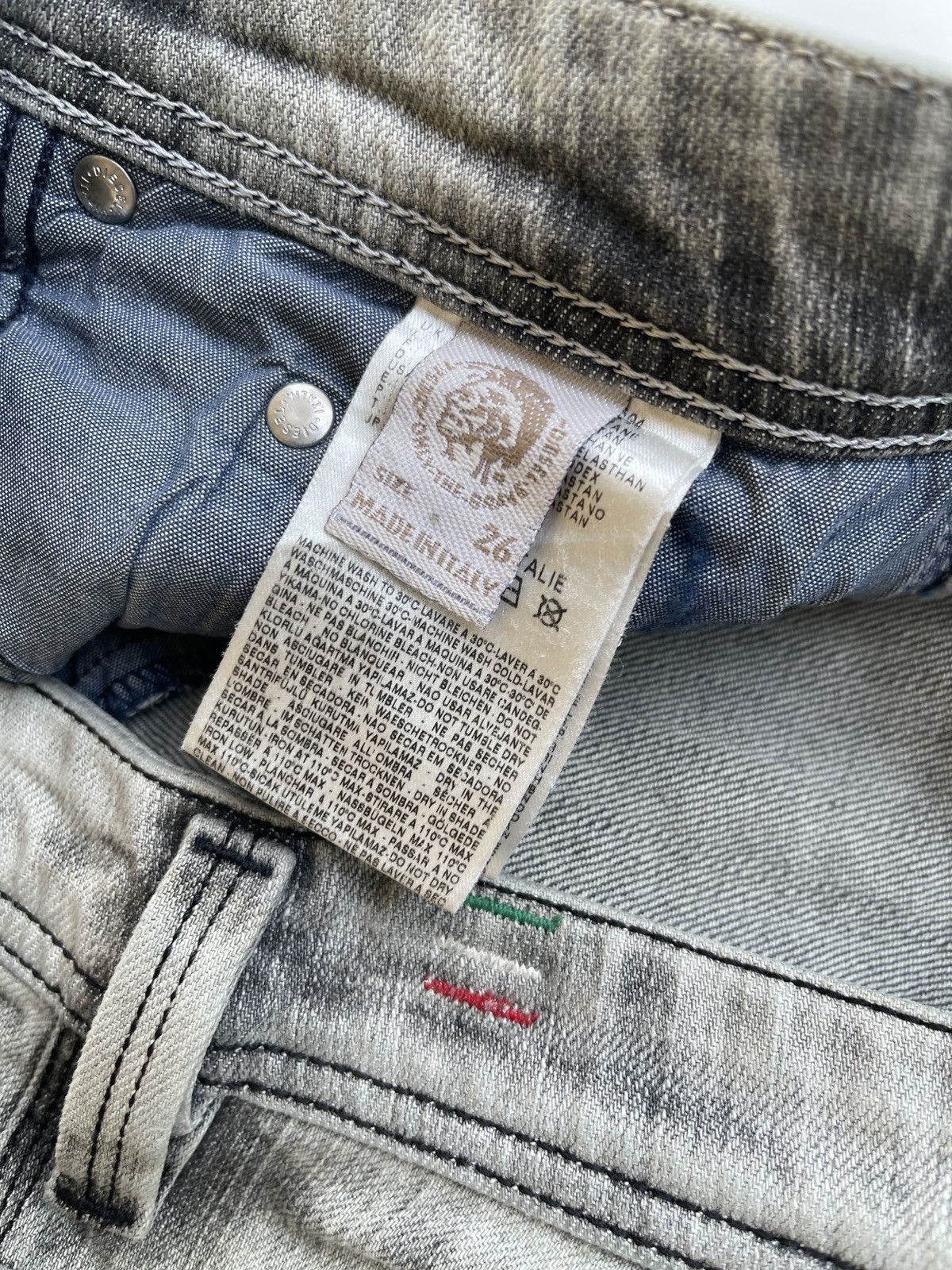 Diesel Men Diesel Thanaz Stretch Washed Distressed Jeans Size US 28 / EU 44 - 13 Thumbnail