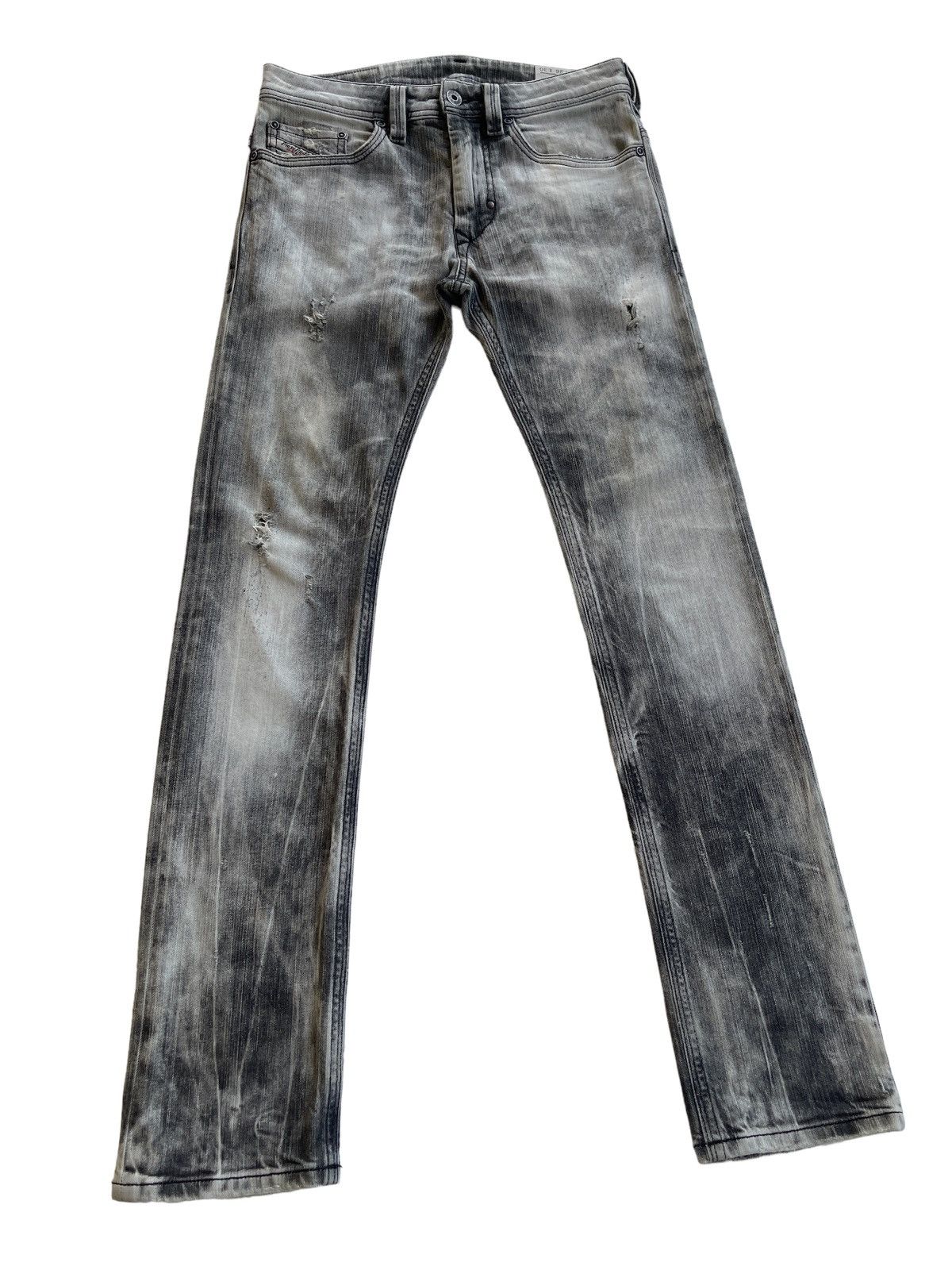 Diesel Men Diesel Thanaz Stretch Washed Distressed Jeans Size US 28 / EU 44 - 5 Thumbnail