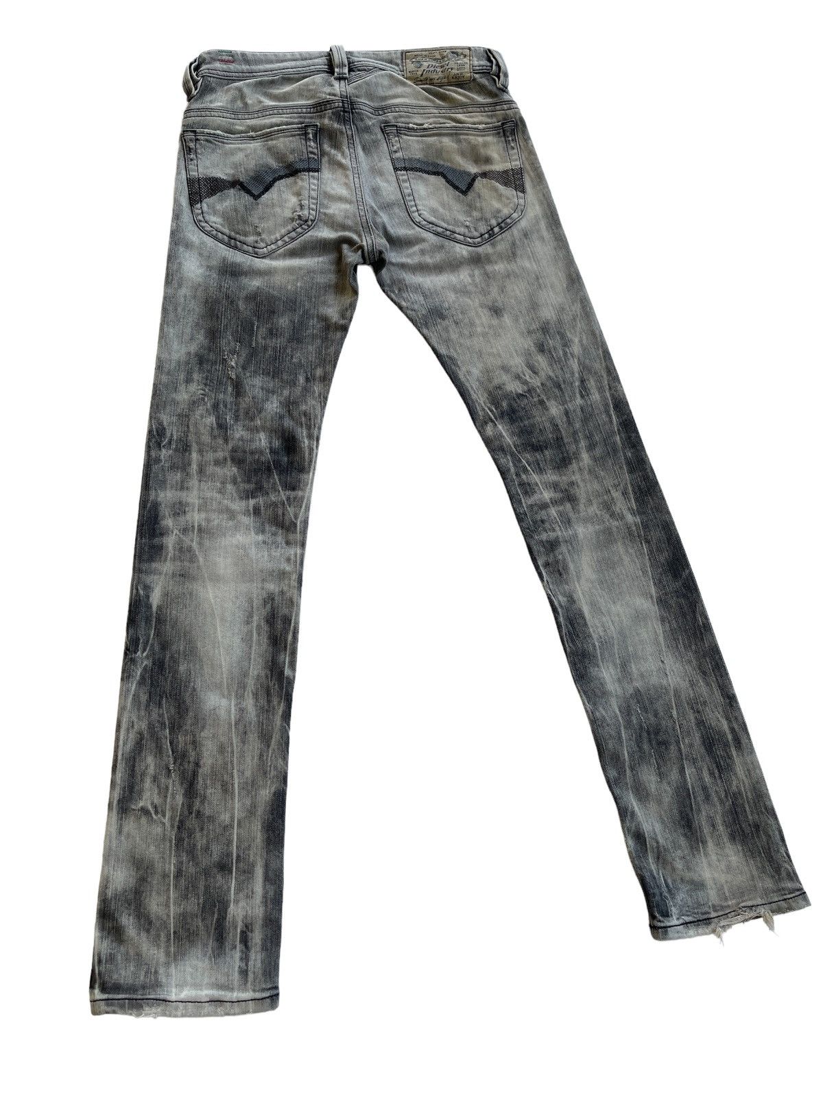 Diesel Men Diesel Thanaz Stretch Washed Distressed Jeans Size US 28 / EU 44 - 8 Thumbnail