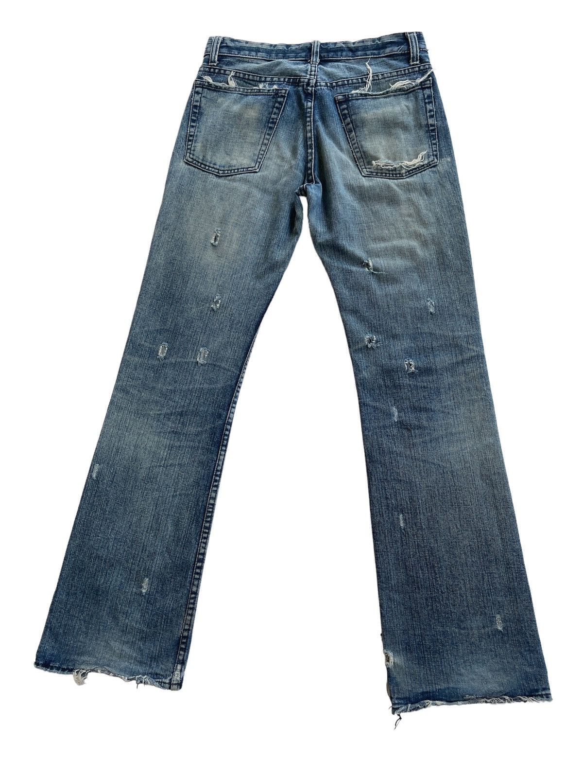 Japanese Brand Restrict Japan Distressed Flare Denim Size US 29 - 12 Thumbnail