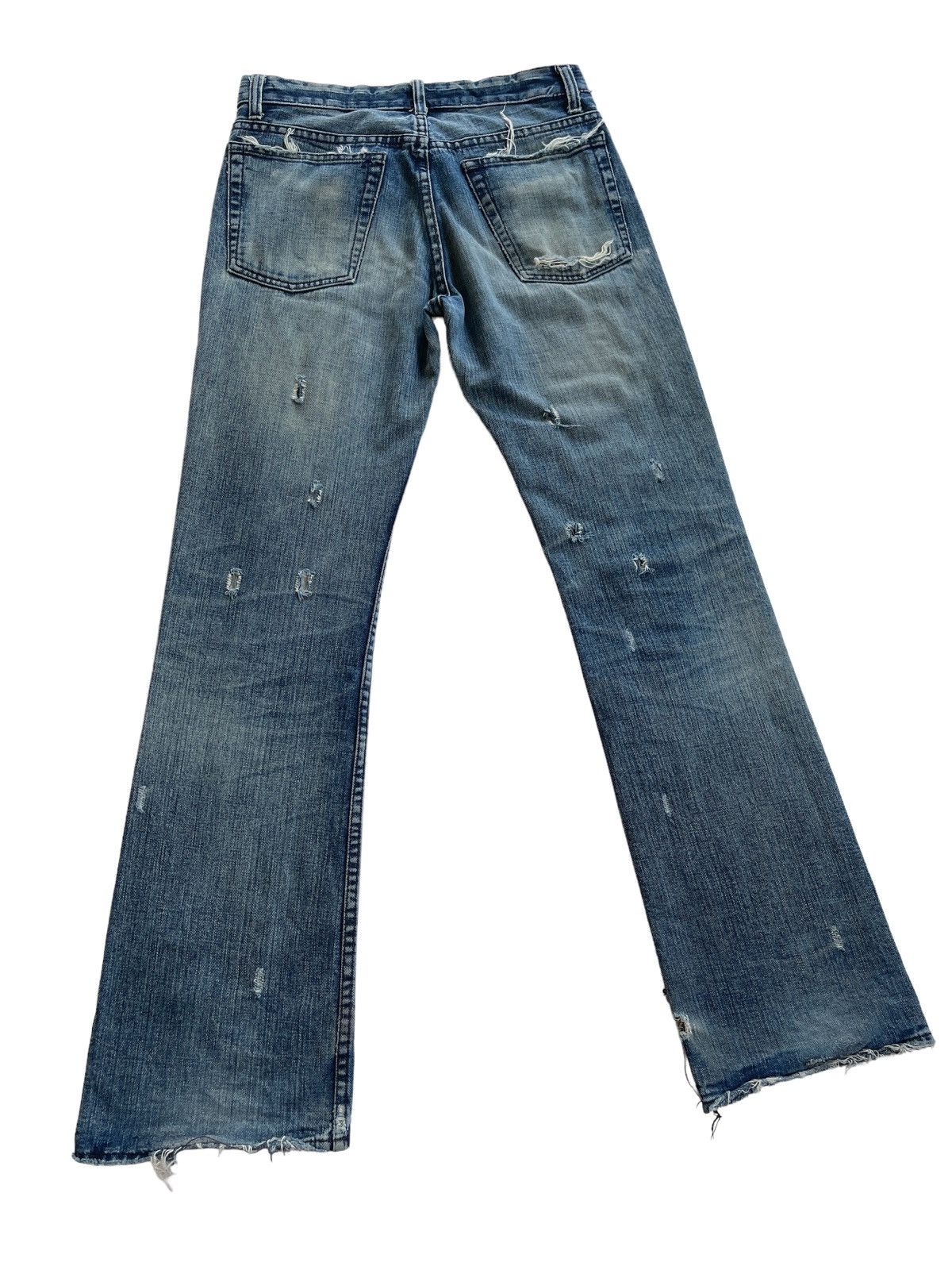 Japanese Brand Restrict Japan Distressed Flare Denim Size US 29 - 11 Thumbnail