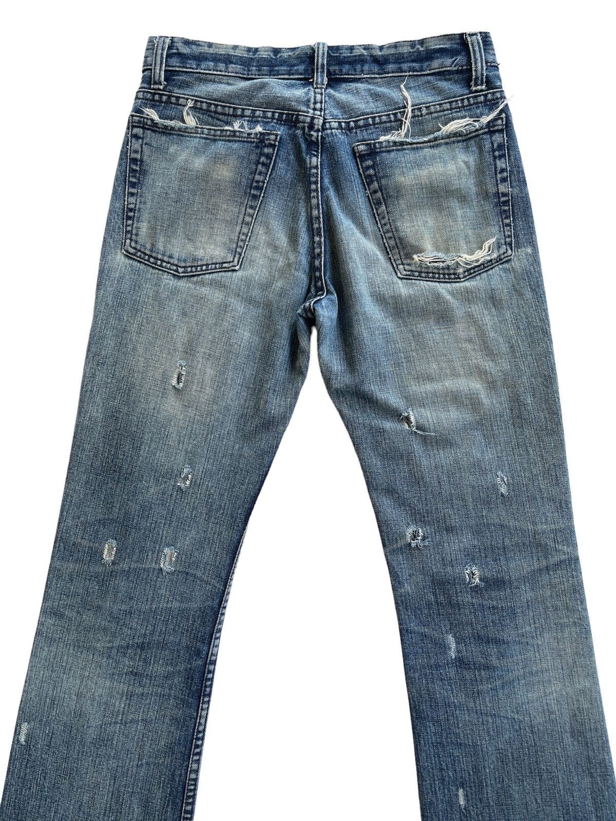 Japanese Brand Restrict Japan Distressed Flare Denim Size US 29 - 6 Thumbnail