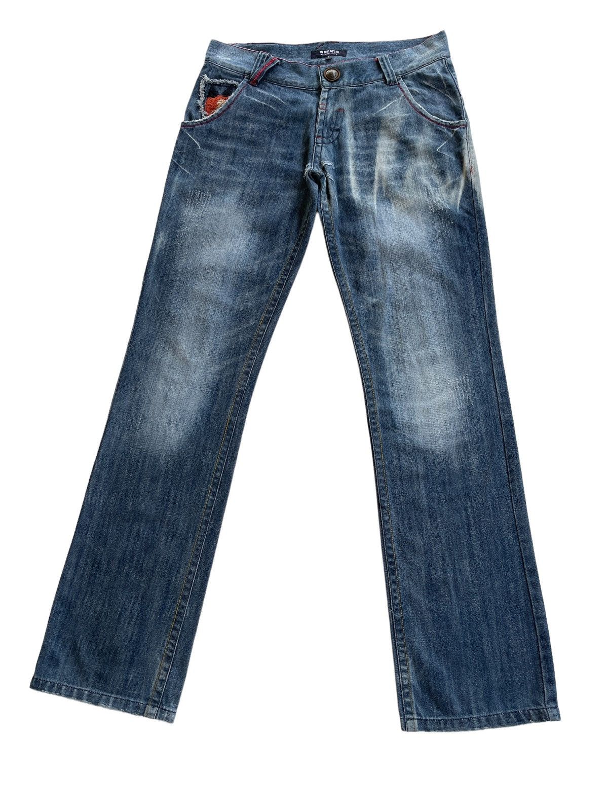 In The Attic In The Attic Straight Leg Rusty Jeans Size US 31 - 6 Thumbnail