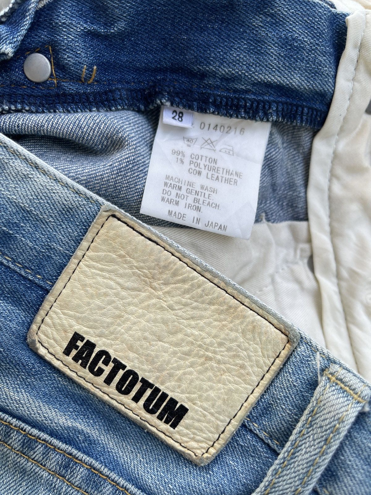 FACTOTUM Factotum Japan Distressed Slim Jeans Size US 28 / EU 44 - 11 Thumbnail