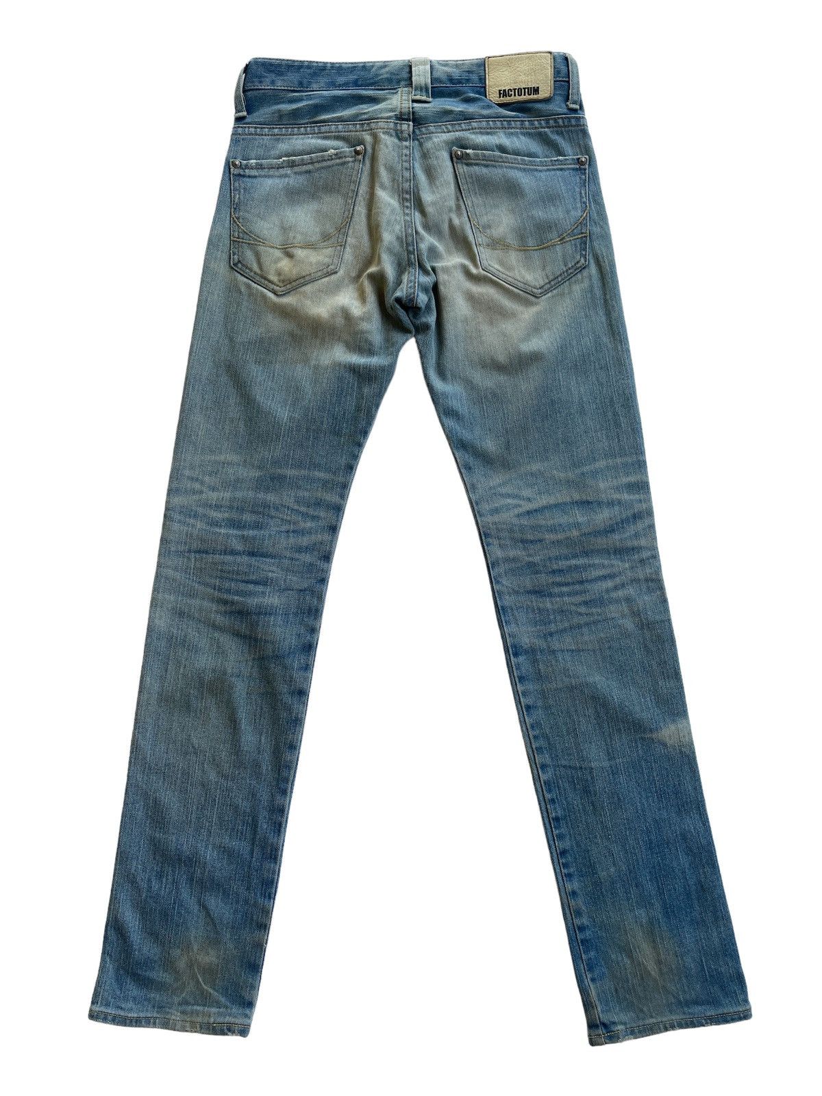 FACTOTUM Factotum Japan Distressed Slim Jeans Size US 28 / EU 44 - 2 Thumbnail