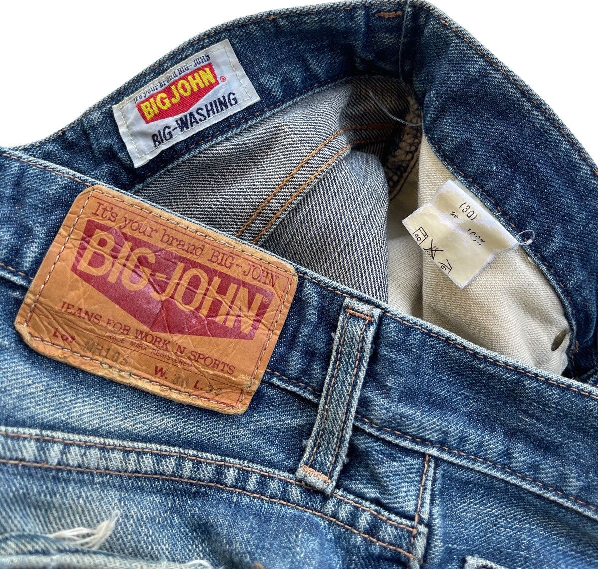 Big John Vintage Big John Rusty Distressed Jeans Size US 28 / EU 44 - 10 Thumbnail
