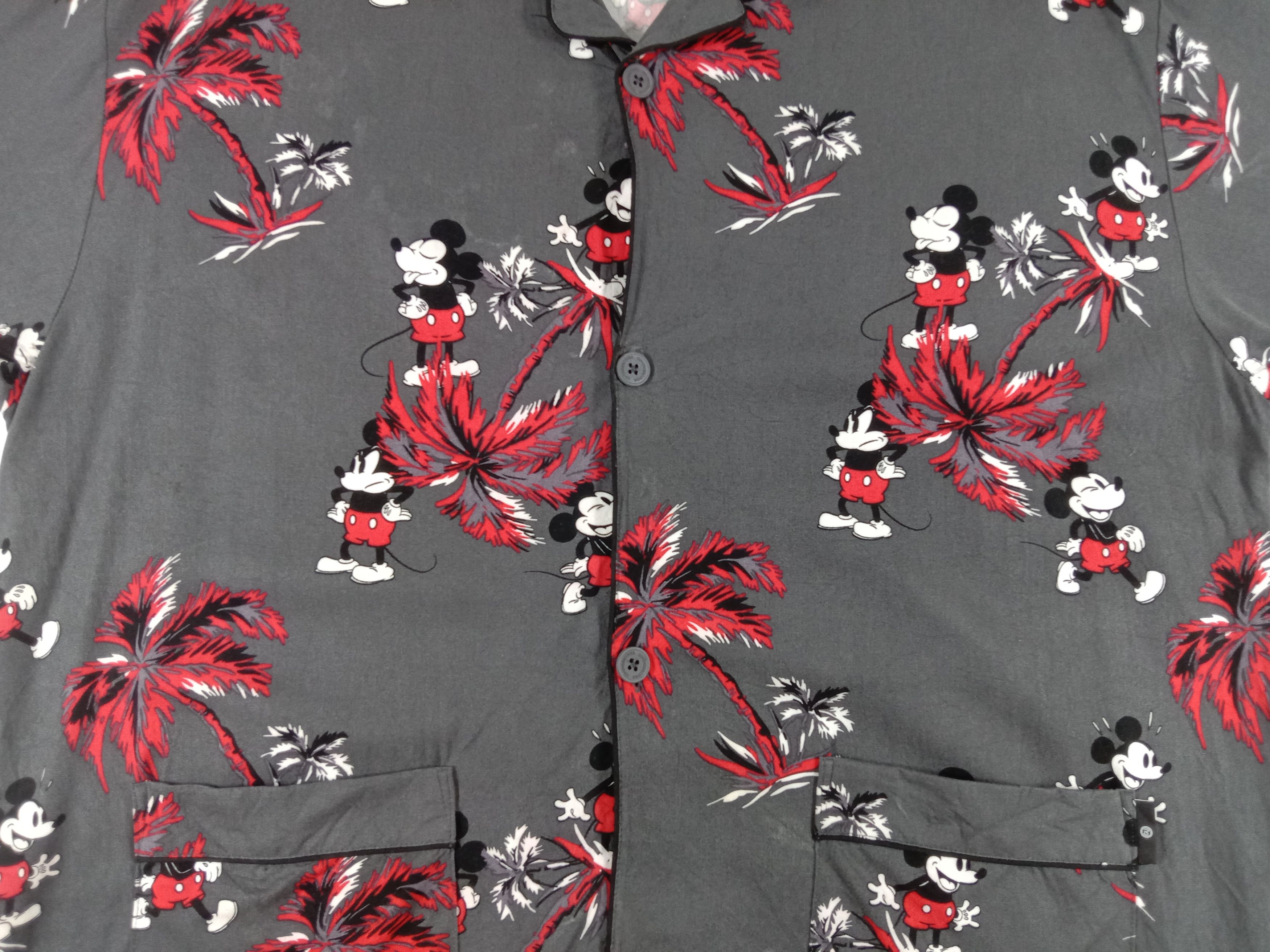 Undercover Undercover x Mickey Mouse Graphic Hawaiian Button Ups Shirt Size US XL / EU 56 / 4 - 4 Thumbnail