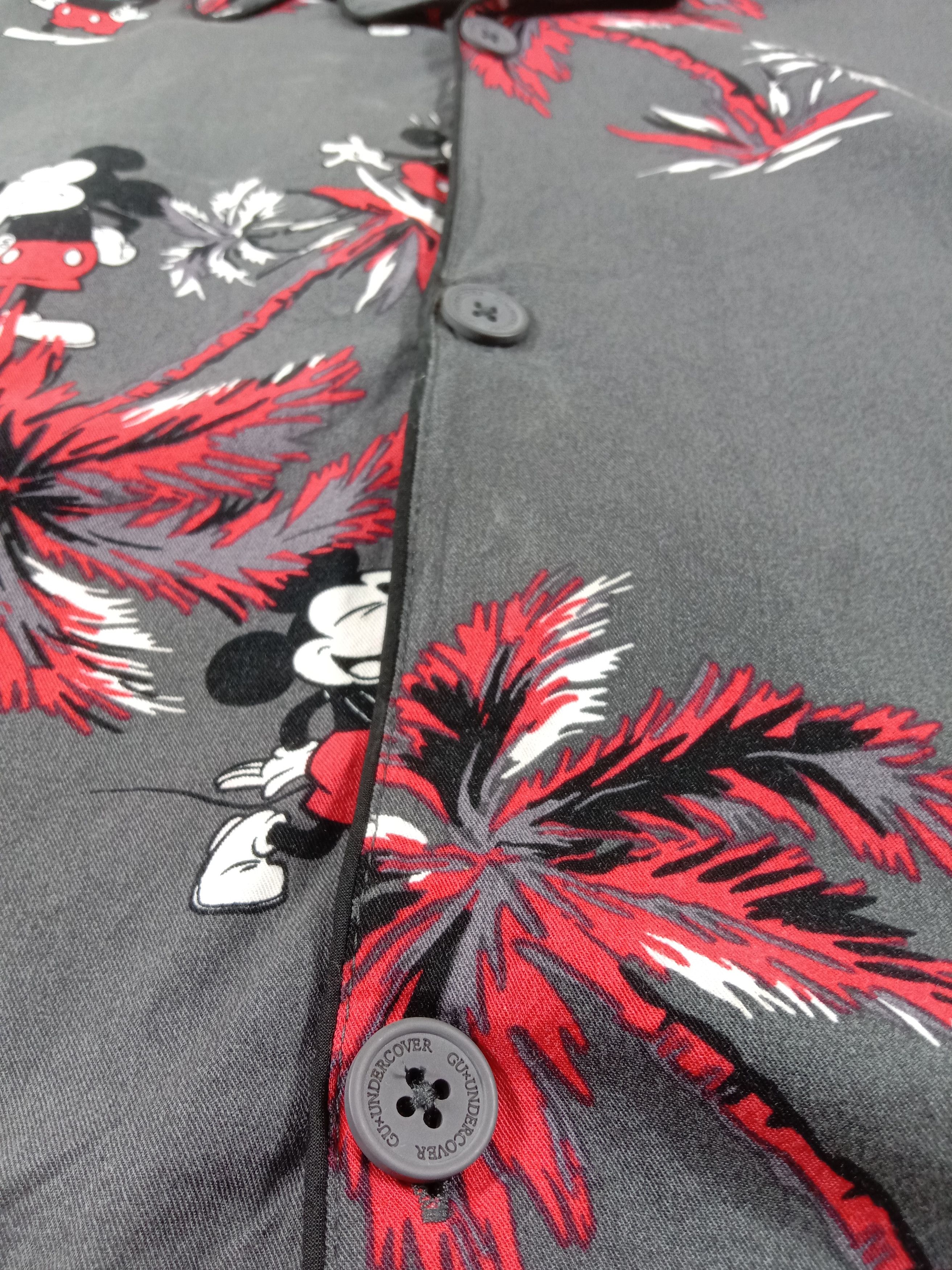 Undercover Undercover x Mickey Mouse Graphic Hawaiian Button Ups Shirt Size US XL / EU 56 / 4 - 5 Thumbnail