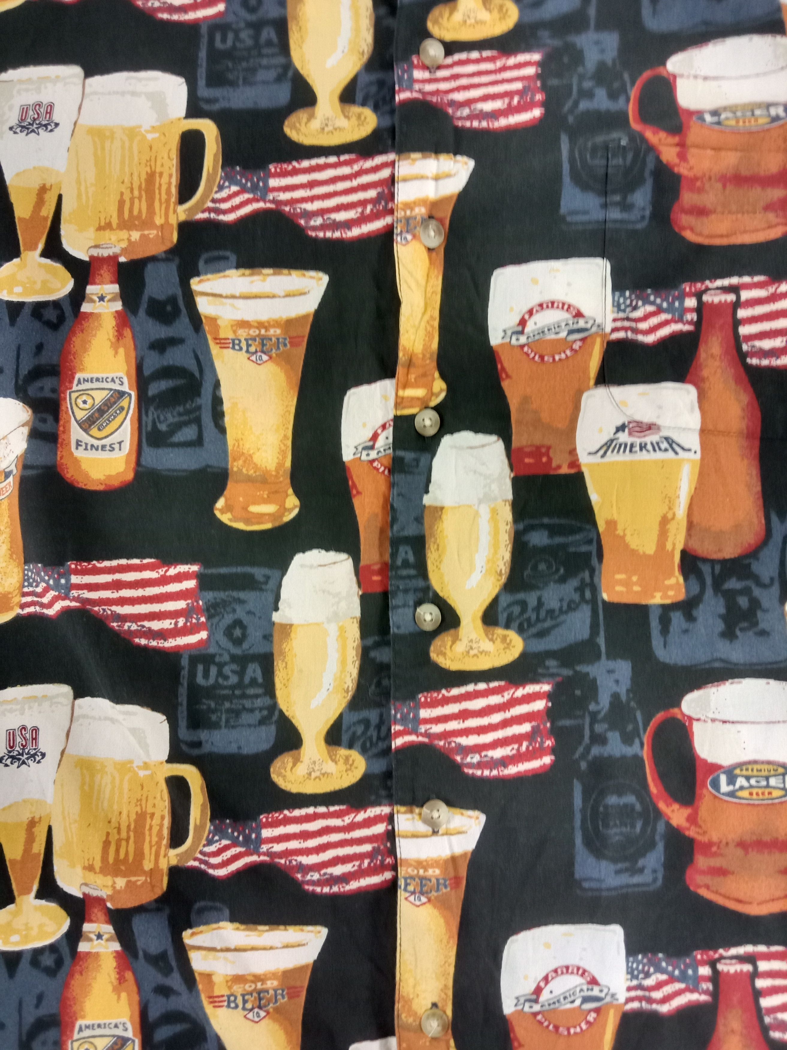 Croft & Barrow Vintage Croft & Barrow Full Printed Beers Button Ups Shirt Size US XL / EU 56 / 4 - 3 Thumbnail