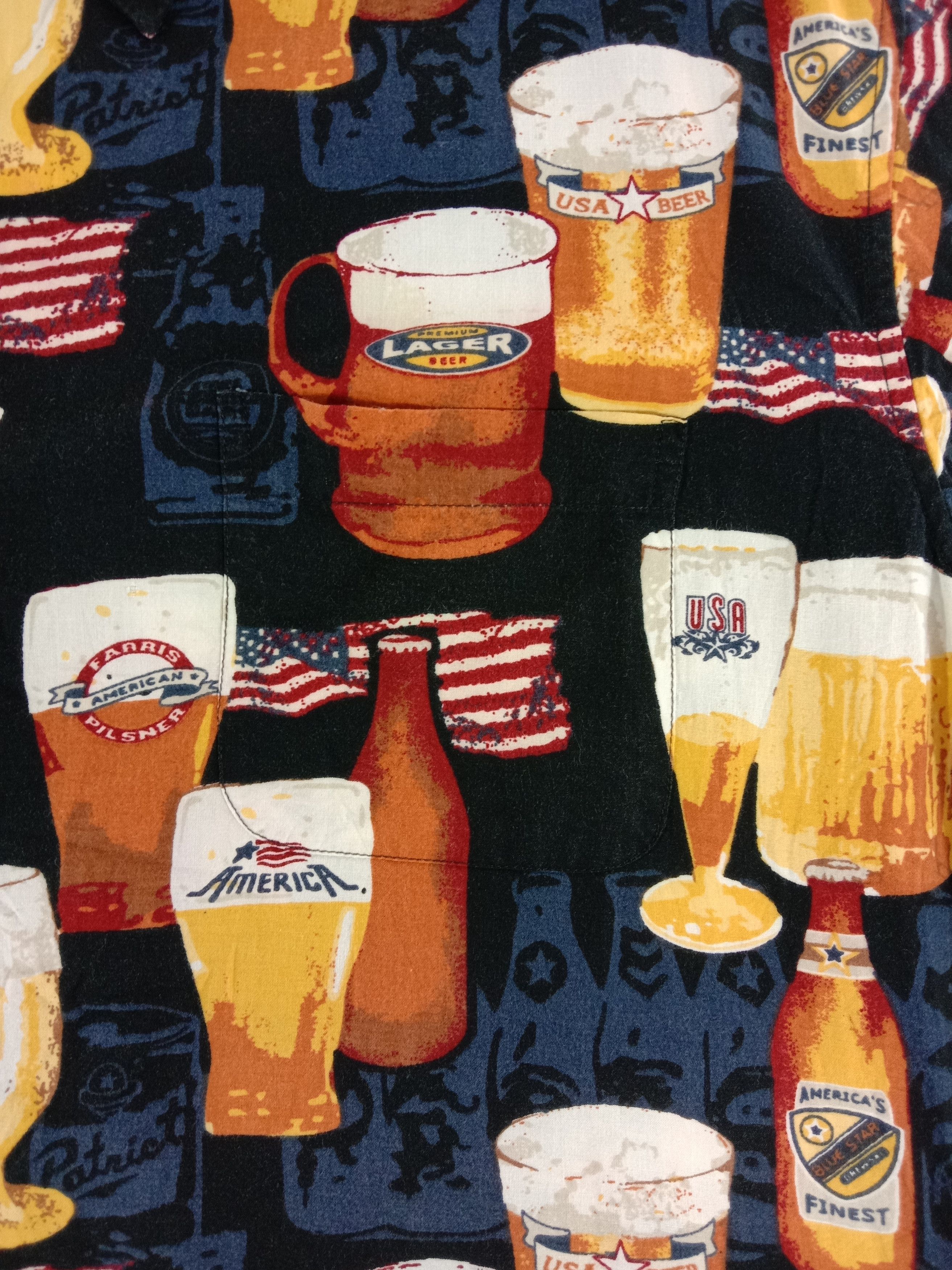 Croft & Barrow Vintage Croft & Barrow Full Printed Beers Button Ups Shirt Size US XL / EU 56 / 4 - 7 Thumbnail