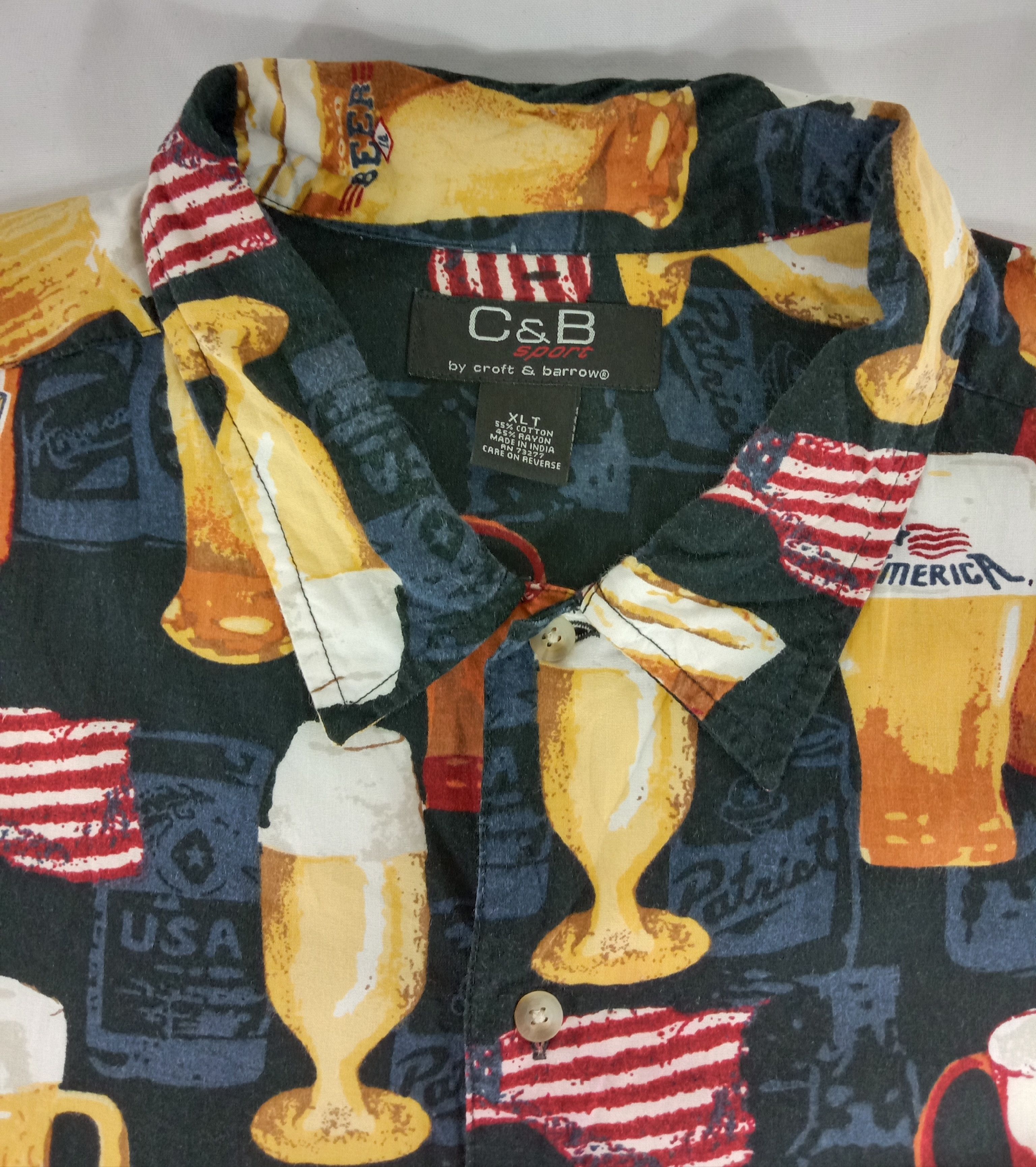 Croft & Barrow Vintage Croft & Barrow Full Printed Beers Button Ups Shirt Size US XL / EU 56 / 4 - 2 Thumbnail